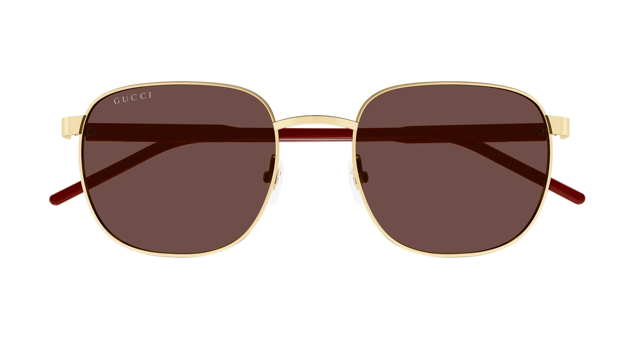Gucci GG1799S 004 Occhiali da sole Metallo Oro Marrone Squadrata - immagine 2