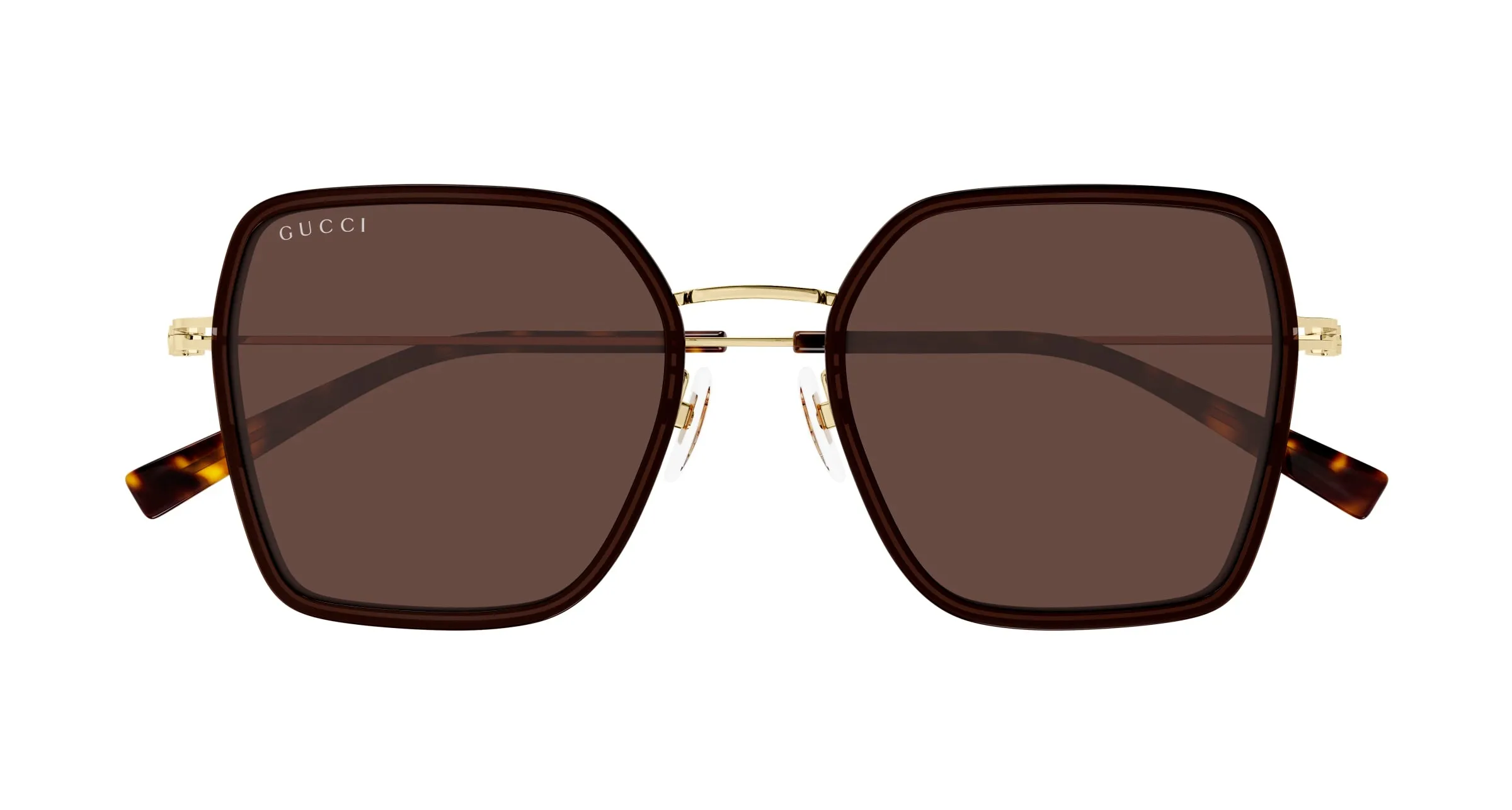 Gucci GG1850SA 003 Occhiali da sole Iniettato Marrone Marrone Squadrata - immagine 2