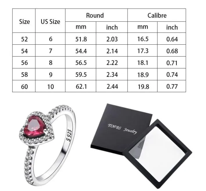 XFSRG Anello Solitario Donna Cuore con Zircone Fidanzamento Fedine Fidanzamento Anello Elegante Romantico per Donna Ragazza Gioiello da Cerimonia Anniversario (9) - immagine 2