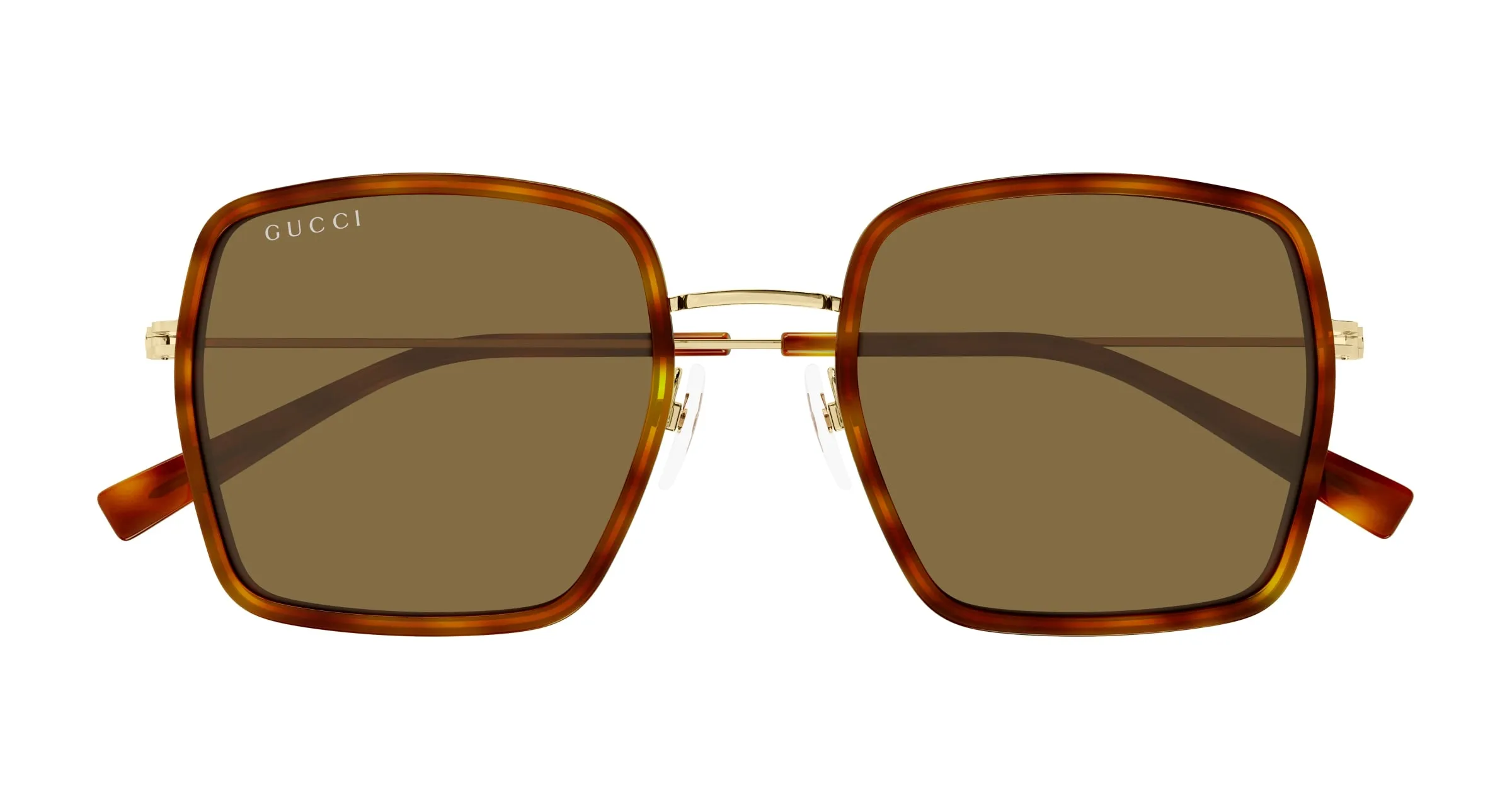 Gucci GG1848S 002 Occhiali da sole Iniettato Havana Marrone Squadrata - immagine 2