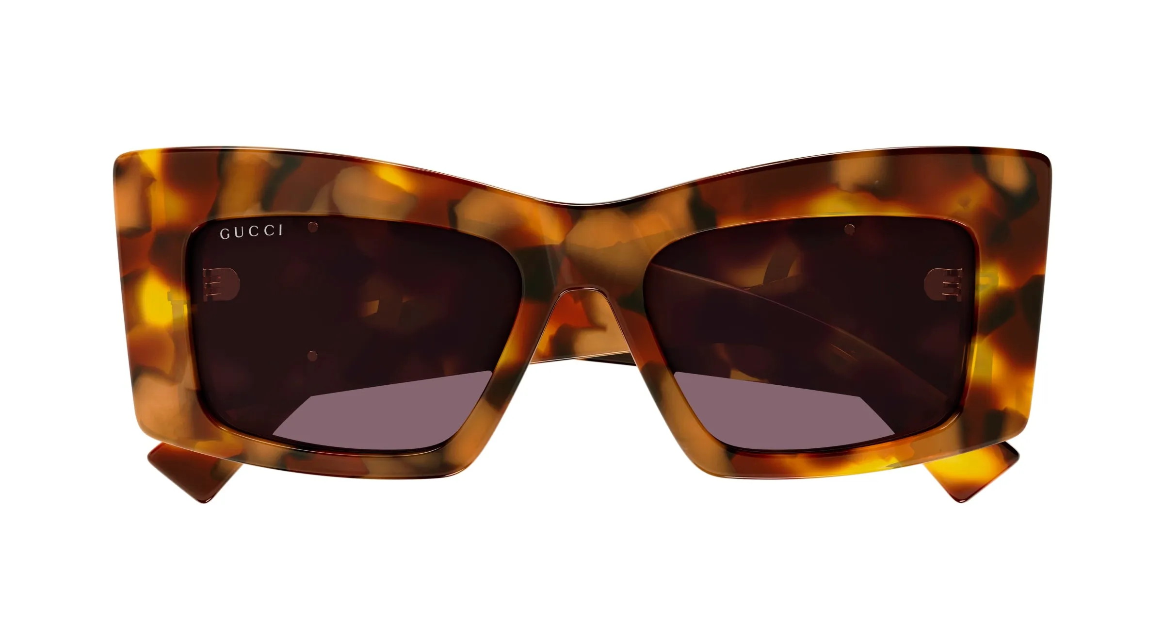 Gucci GG1842S 003 Occhiali da sole Acetato Havana Viola Farfalla - immagine 2