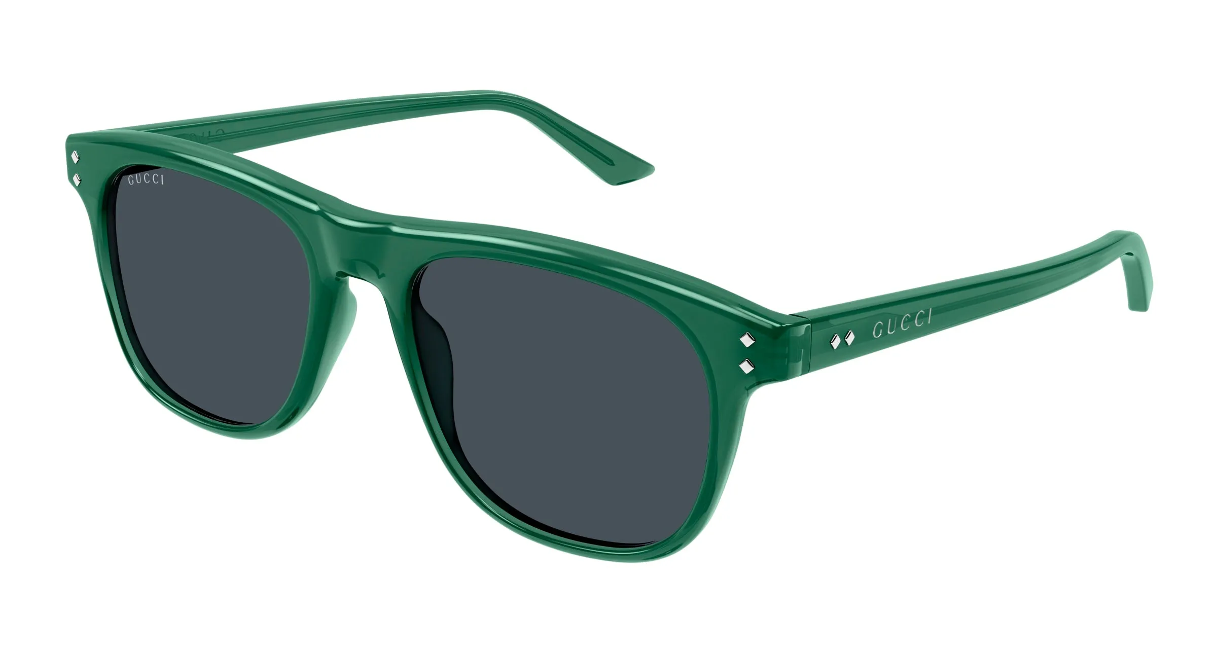 Gucci GG1893S 005 Occhiali da sole Acetato Verde Blu Squadrata - immagine 1