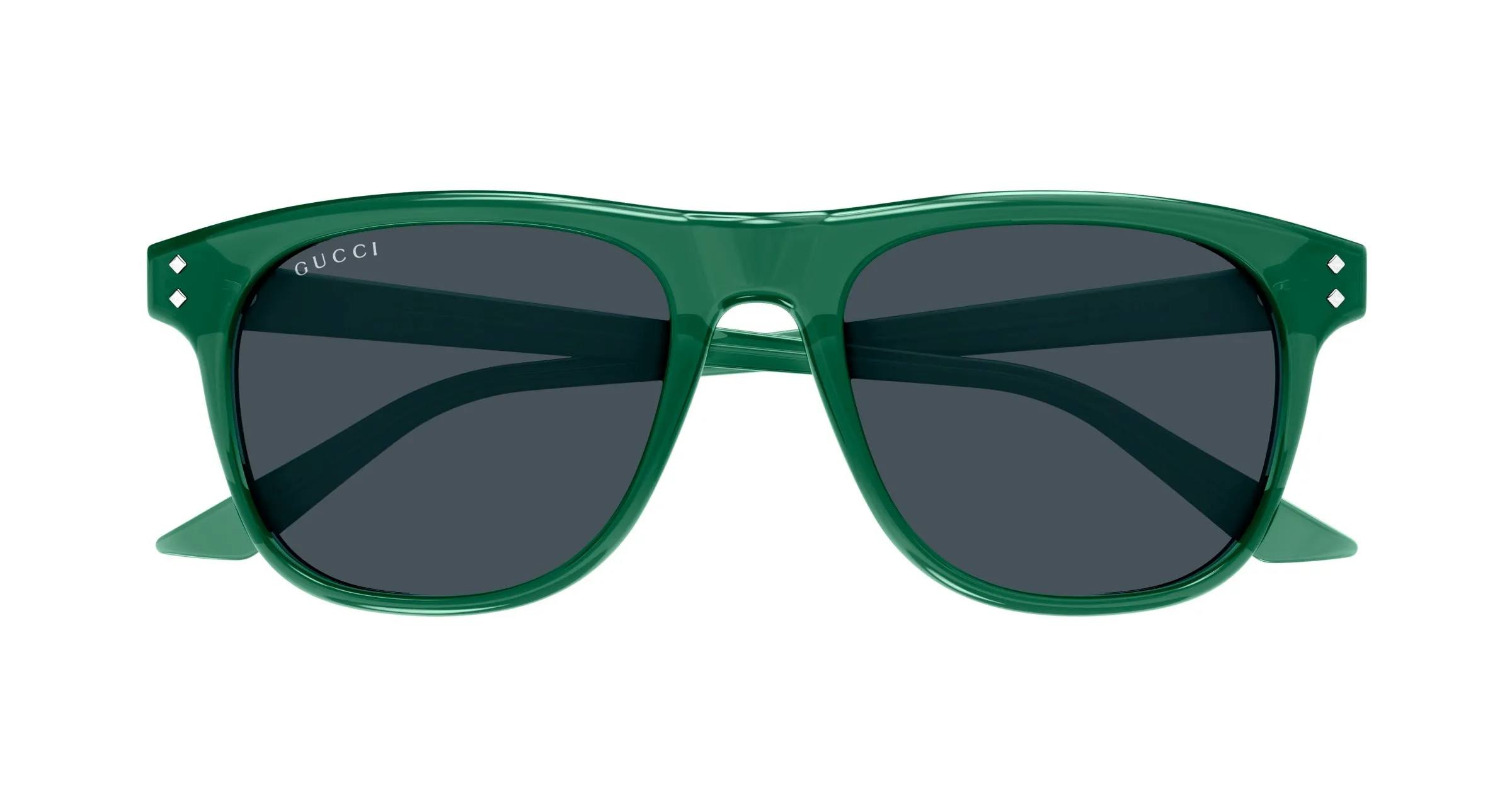 Gucci GG1893S 005 Occhiali da sole Acetato Verde Blu Squadrata - immagine 2