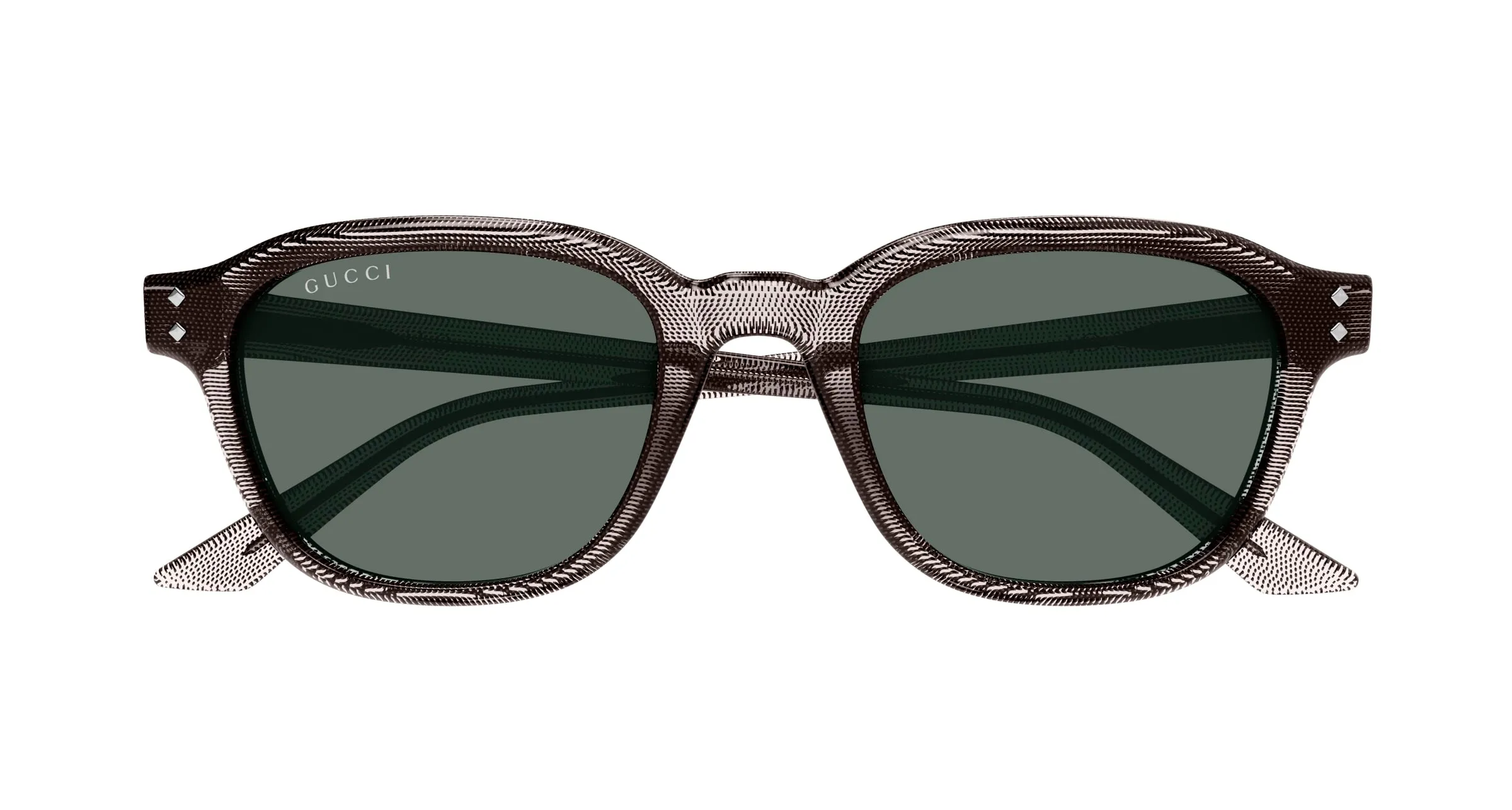 Gucci GG1892S 003 Occhiali da sole Acetato Marrone Grigio Rotonda - immagine 2