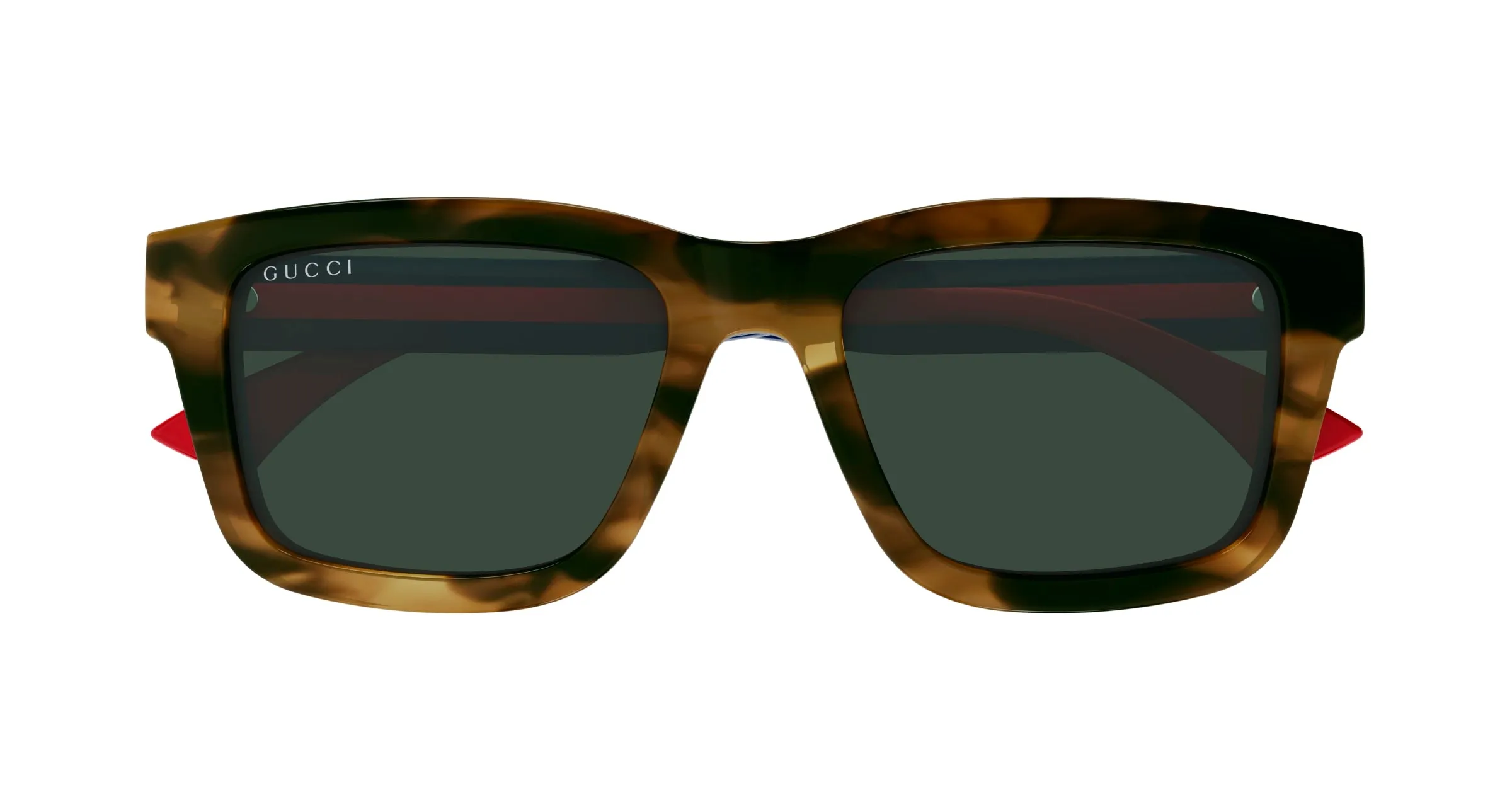 Gucci GG1869S 003 Occhiali da sole Acetato Havana Verde Squadrata - immagine 2