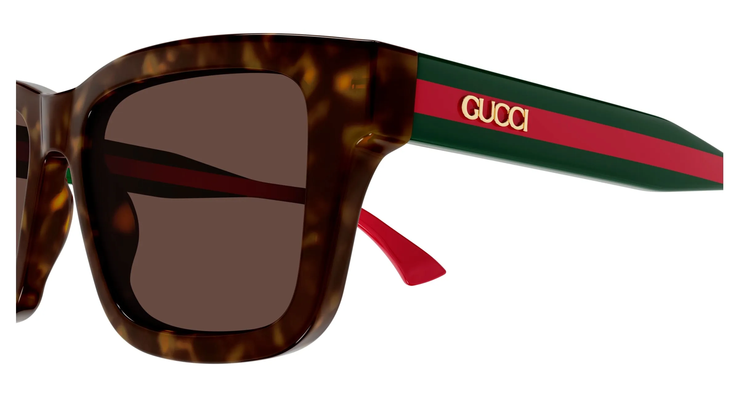 Gucci GG1869S 002 Occhiali da sole Acetato Havana Marrone Squadrata - immagine 3