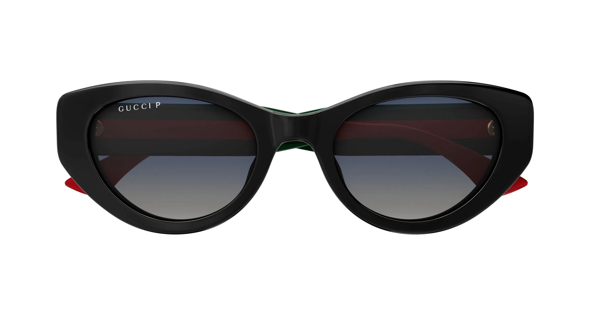 Gucci GG1862S 005 Occhiali da sole Acetato Nero Grigio Cat Eye - immagine 2