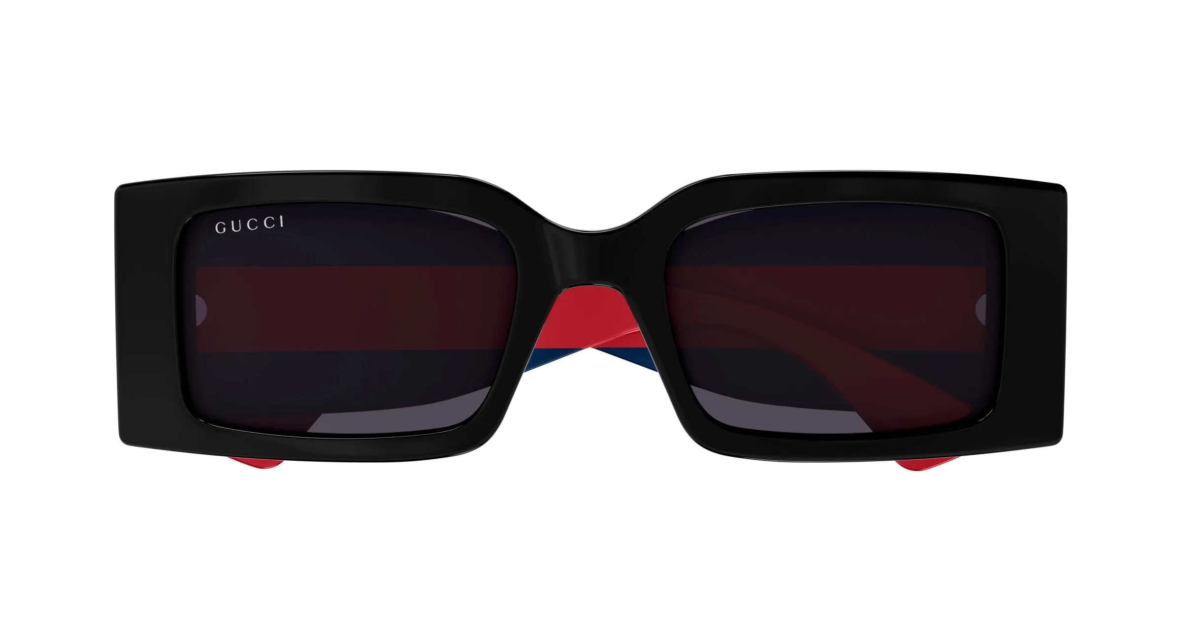 Gucci GG1860S 004 Occhiali da sole Acetato Nero Viola Squadrata - immagine 2