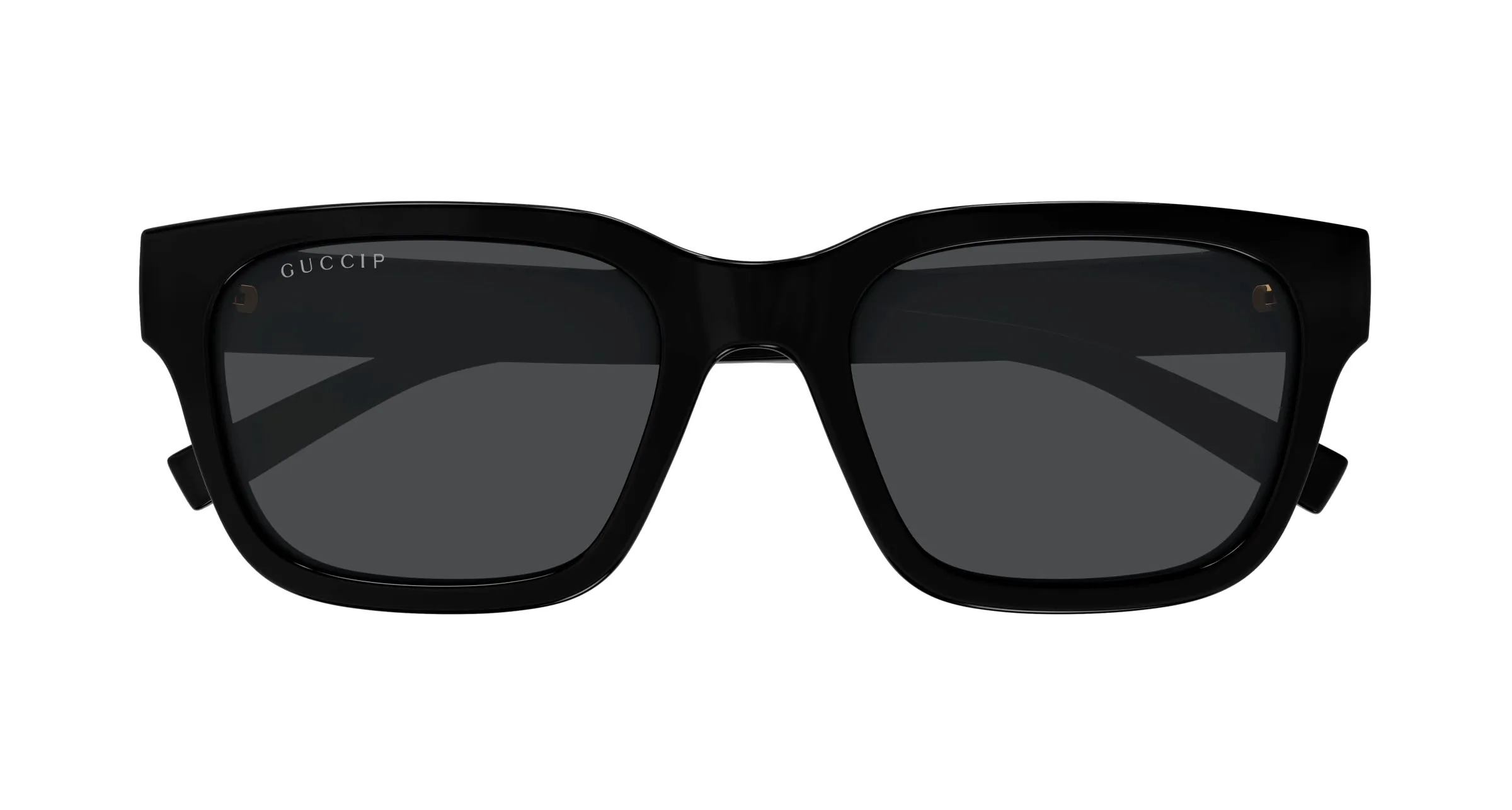 Gucci GG1857S 005 Occhiali da sole Iniettato Nero Grigio Squadrata - immagine 2