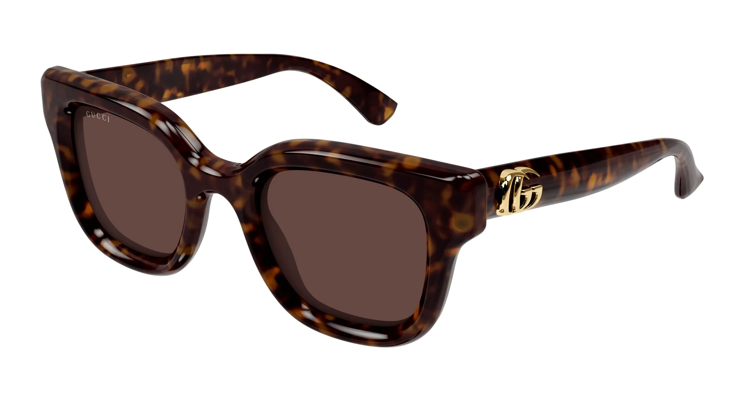 Gucci GG1828S 002 Occhiali da sole Iniettato Havana Marrone Rotonda - immagine 1