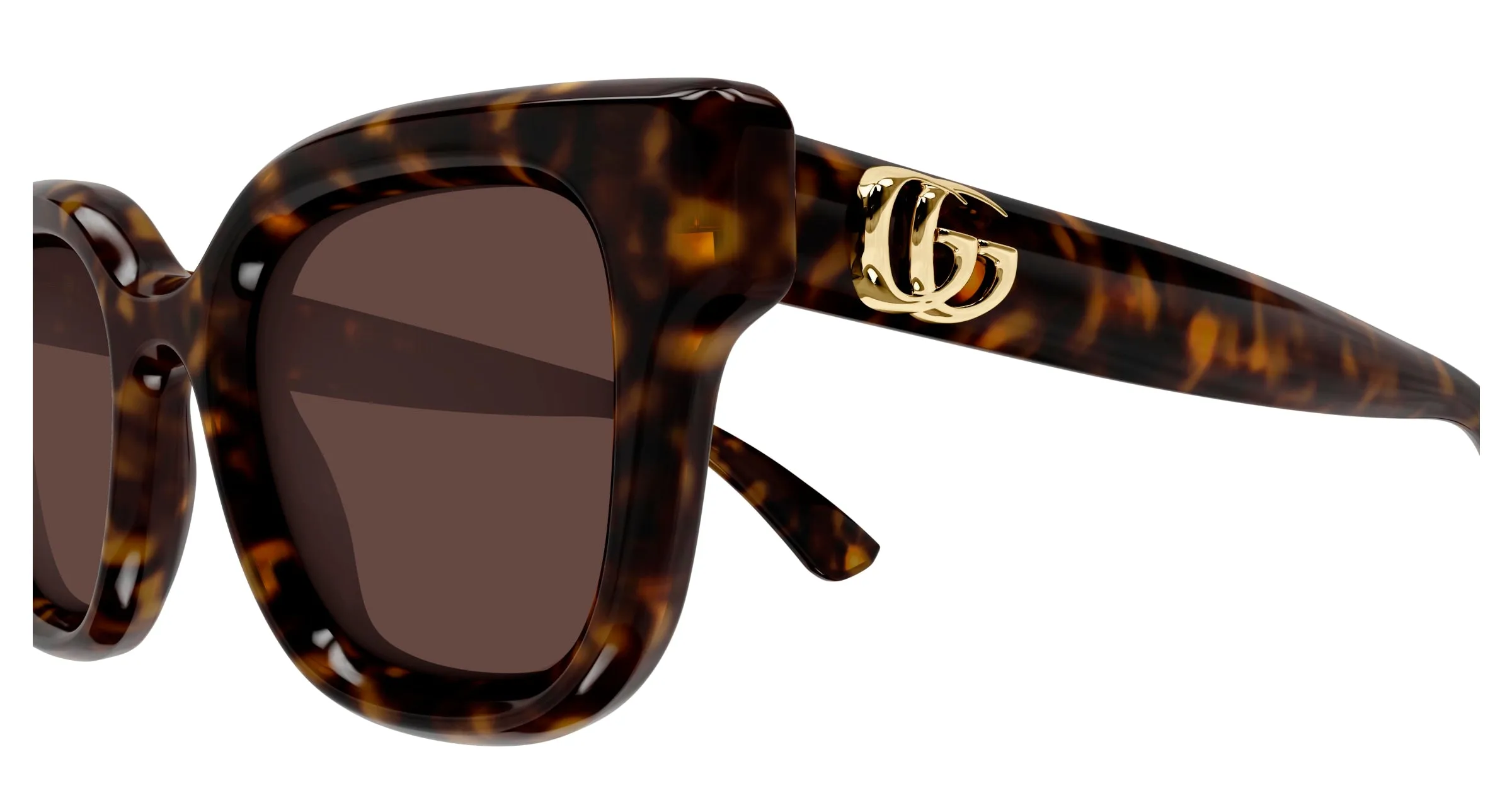 Gucci GG1828S 002 Occhiali da sole Iniettato Havana Marrone Rotonda - immagine 3