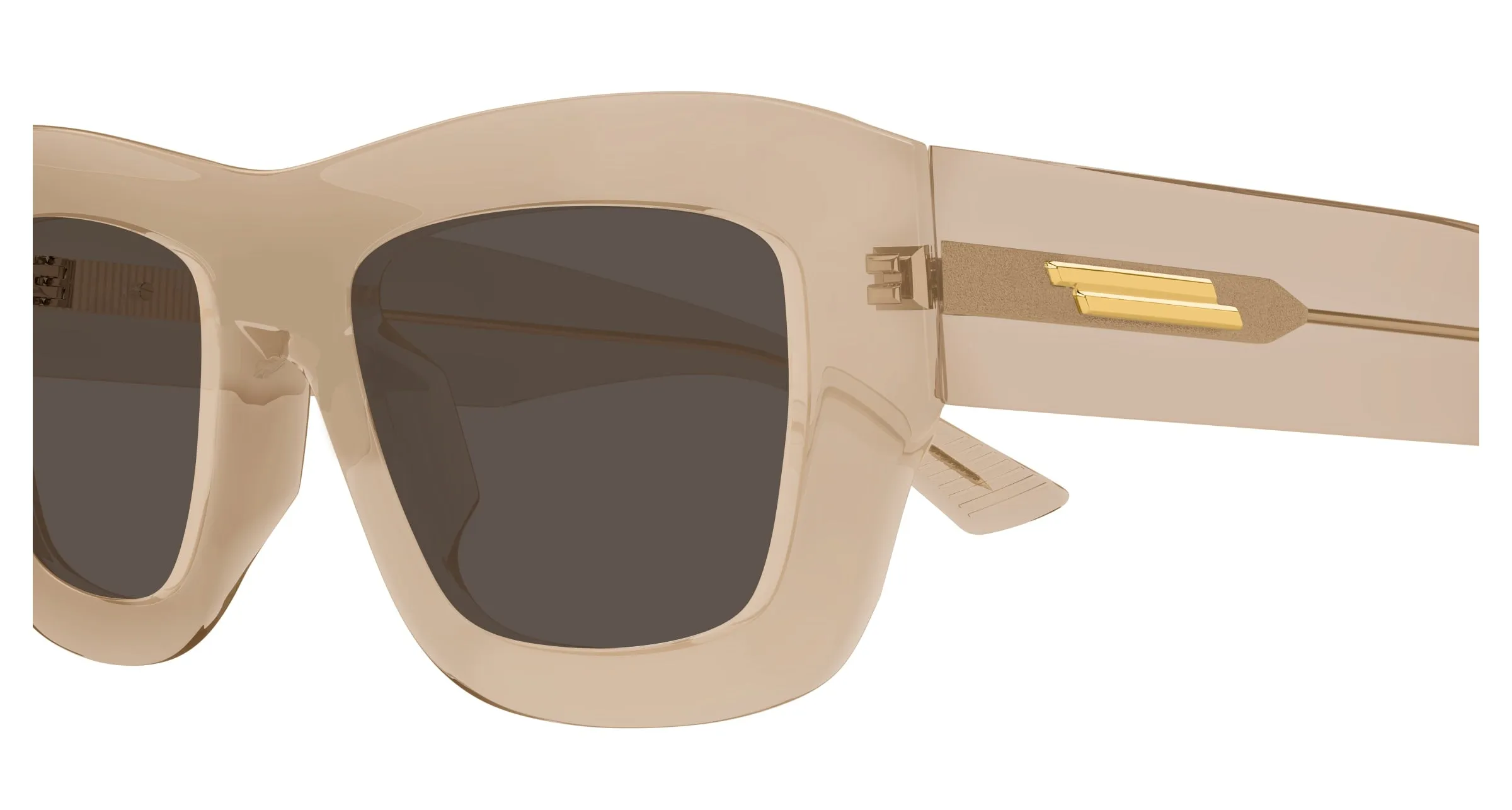 Bottega Veneta BV1357S 004 Occhiali da sole Acetato Marrone Marrone Squadrata - immagine 3