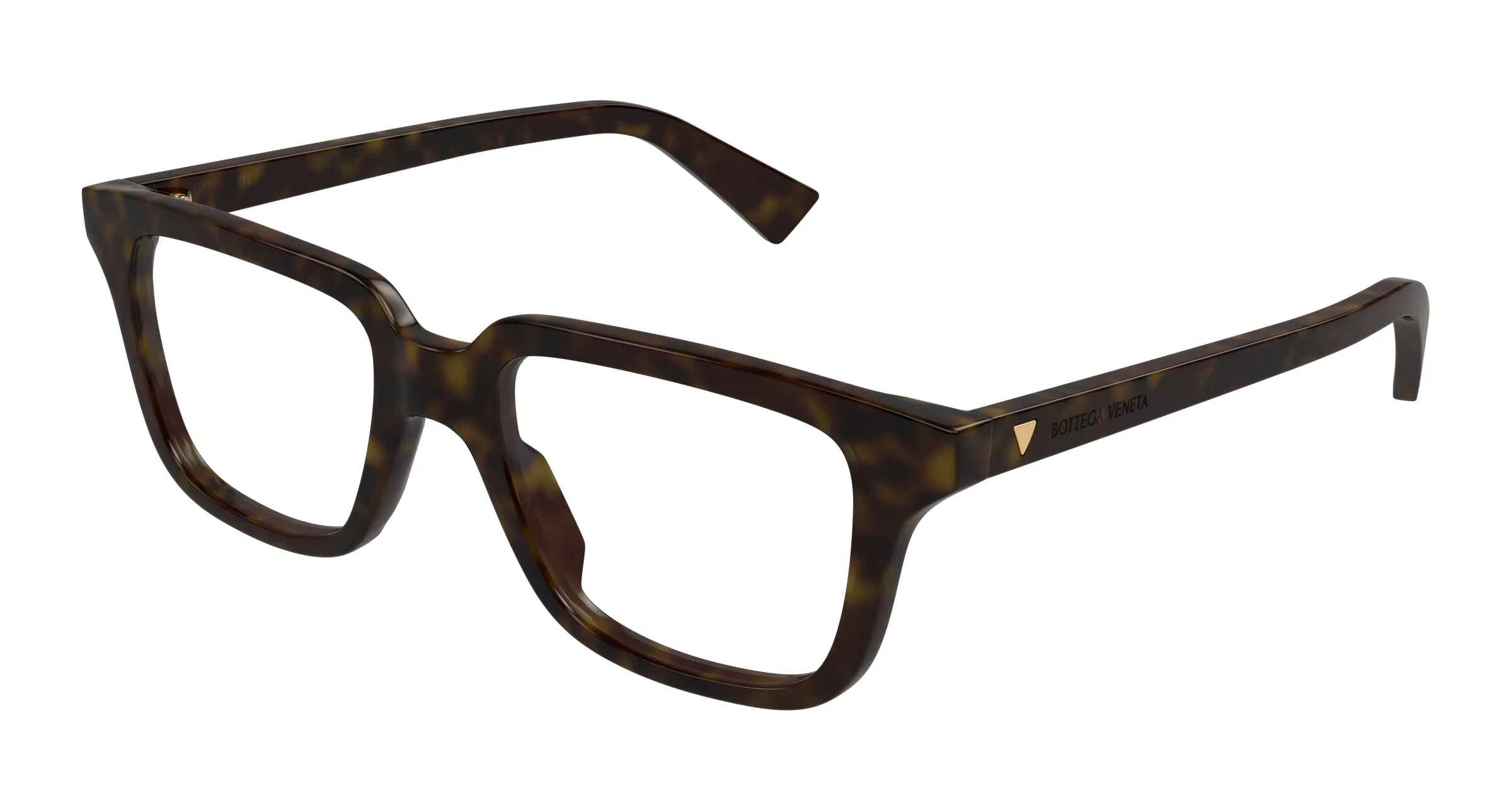 Bottega Veneta BV1365O 006 Montature da vista Acetato Havana Trasparente Squadrata - immagine 1