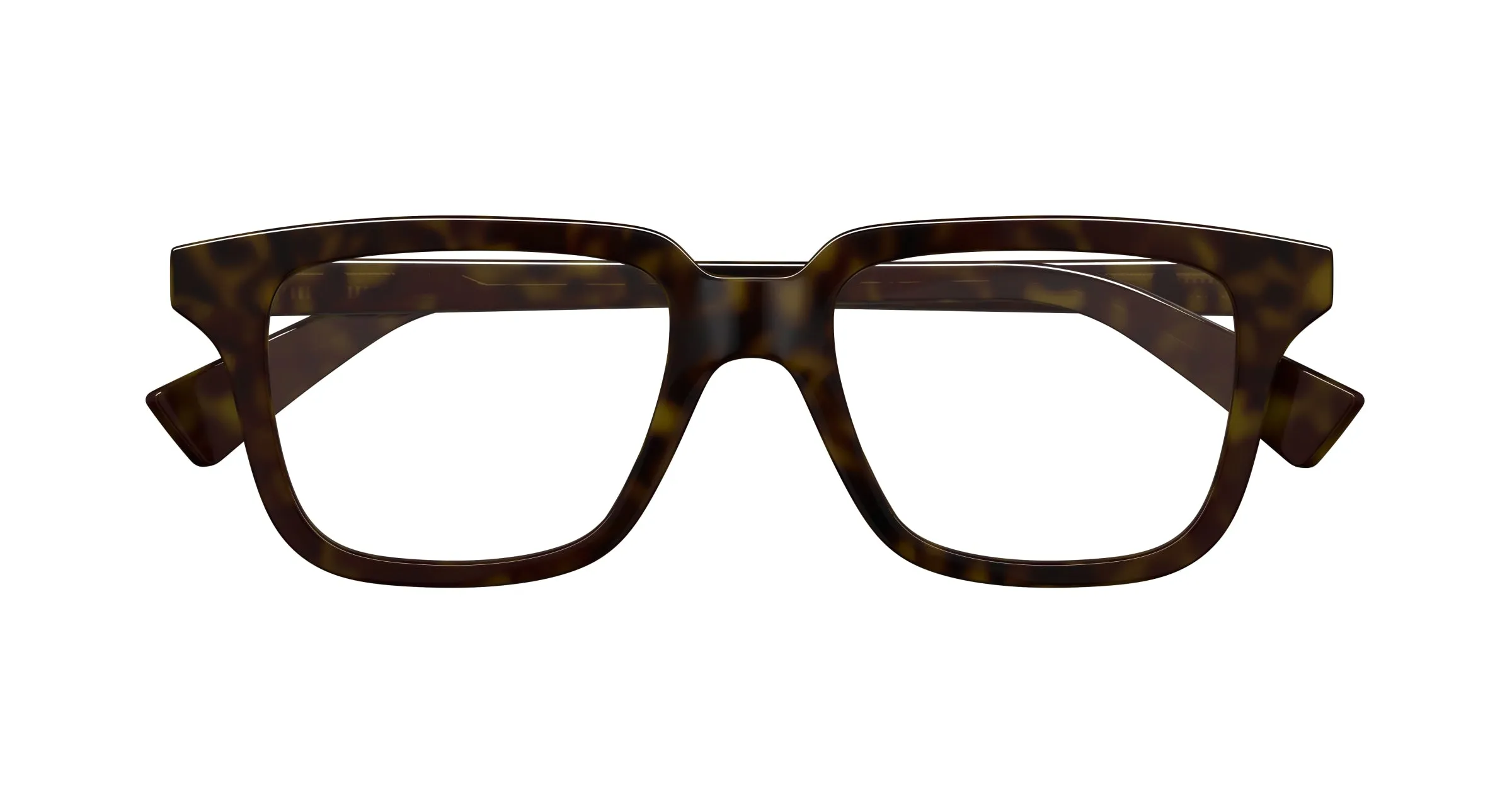 Bottega Veneta BV1365O 006 Montature da vista Acetato Havana Trasparente Squadrata - immagine 2