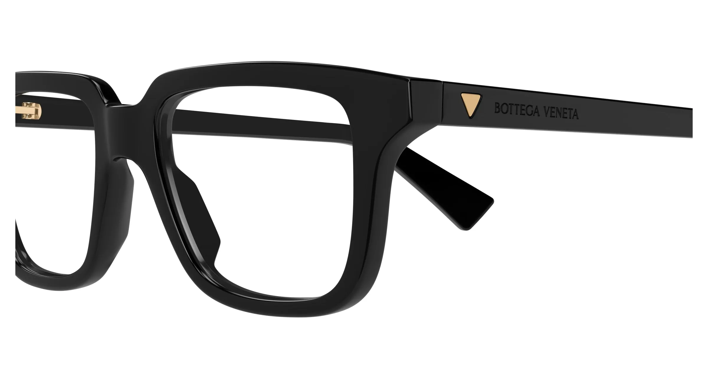 Bottega Veneta BV1365O 005 Montature da vista Acetato Nero Trasparente Squadrata - immagine 3