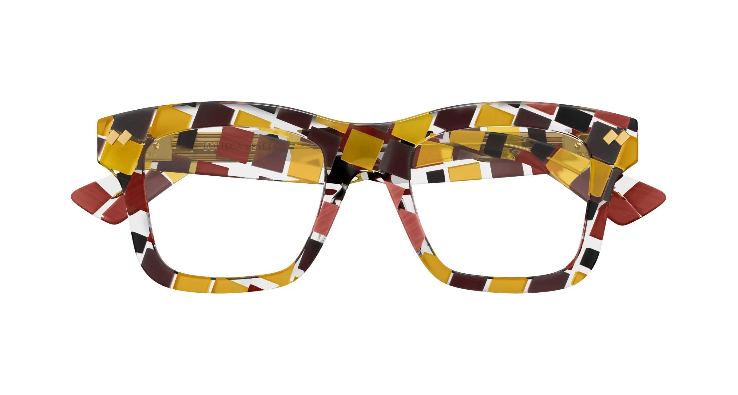 Bottega Veneta BV1353O 007 Montature da vista Acetato Trasparente Squadrata - immagine 2