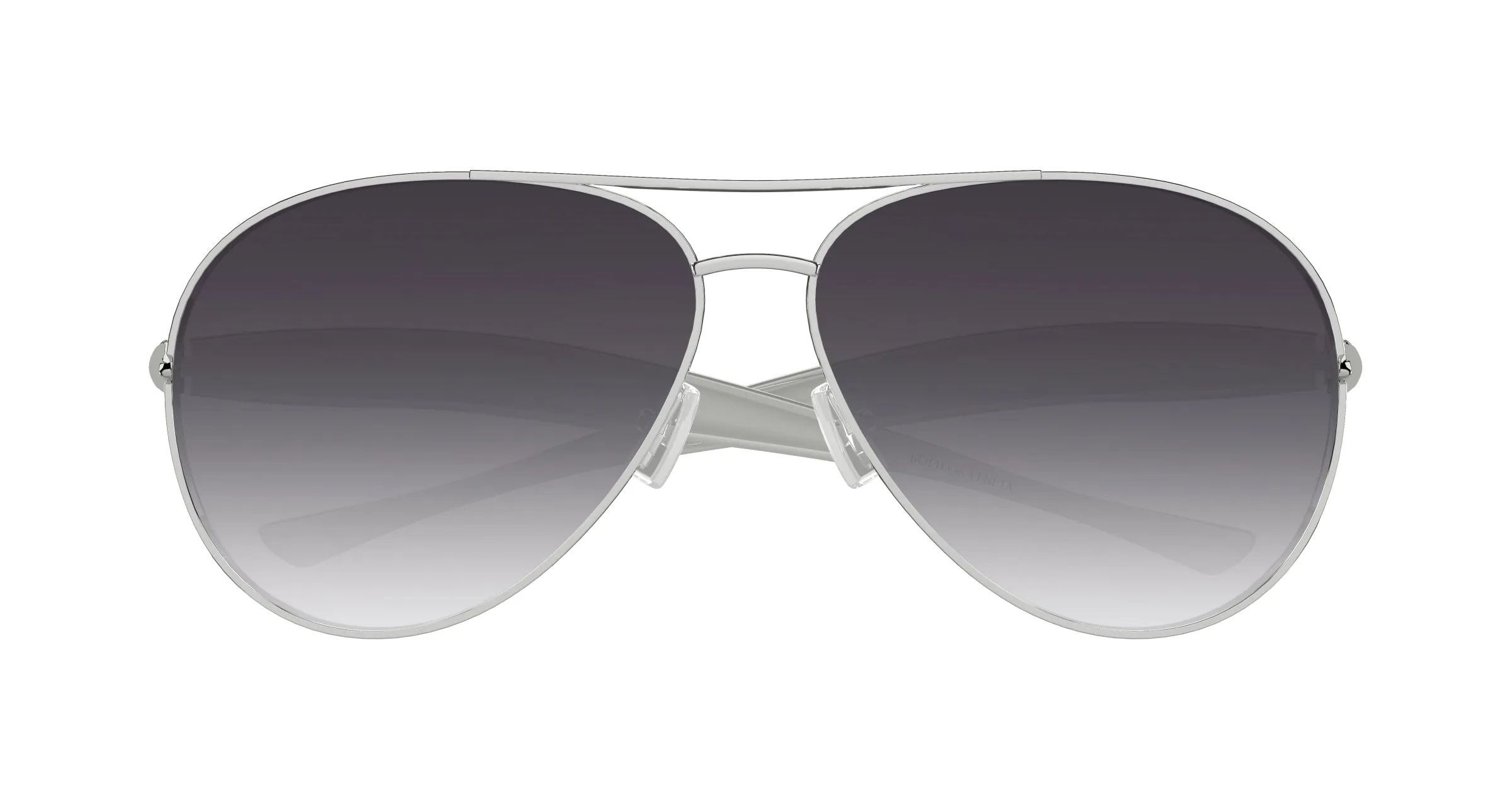 Bottega Veneta BV1305S 008 Occhiali da sole Metallo Argento Grigio Pilot - immagine 2