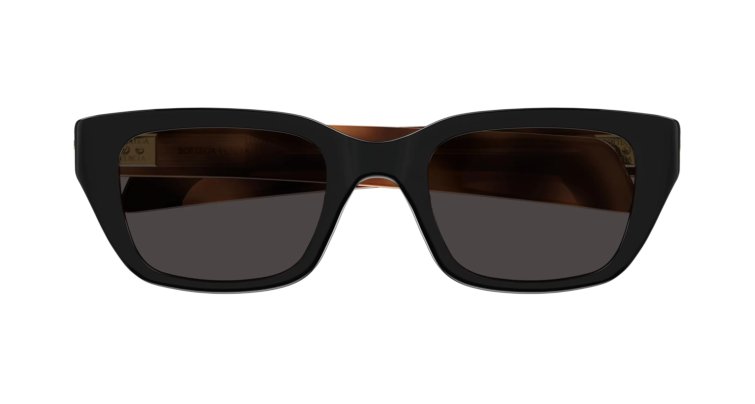 Bottega Veneta BV1393S 001 Occhiali da sole Acetato Nero Grigio Squadrata - immagine 2