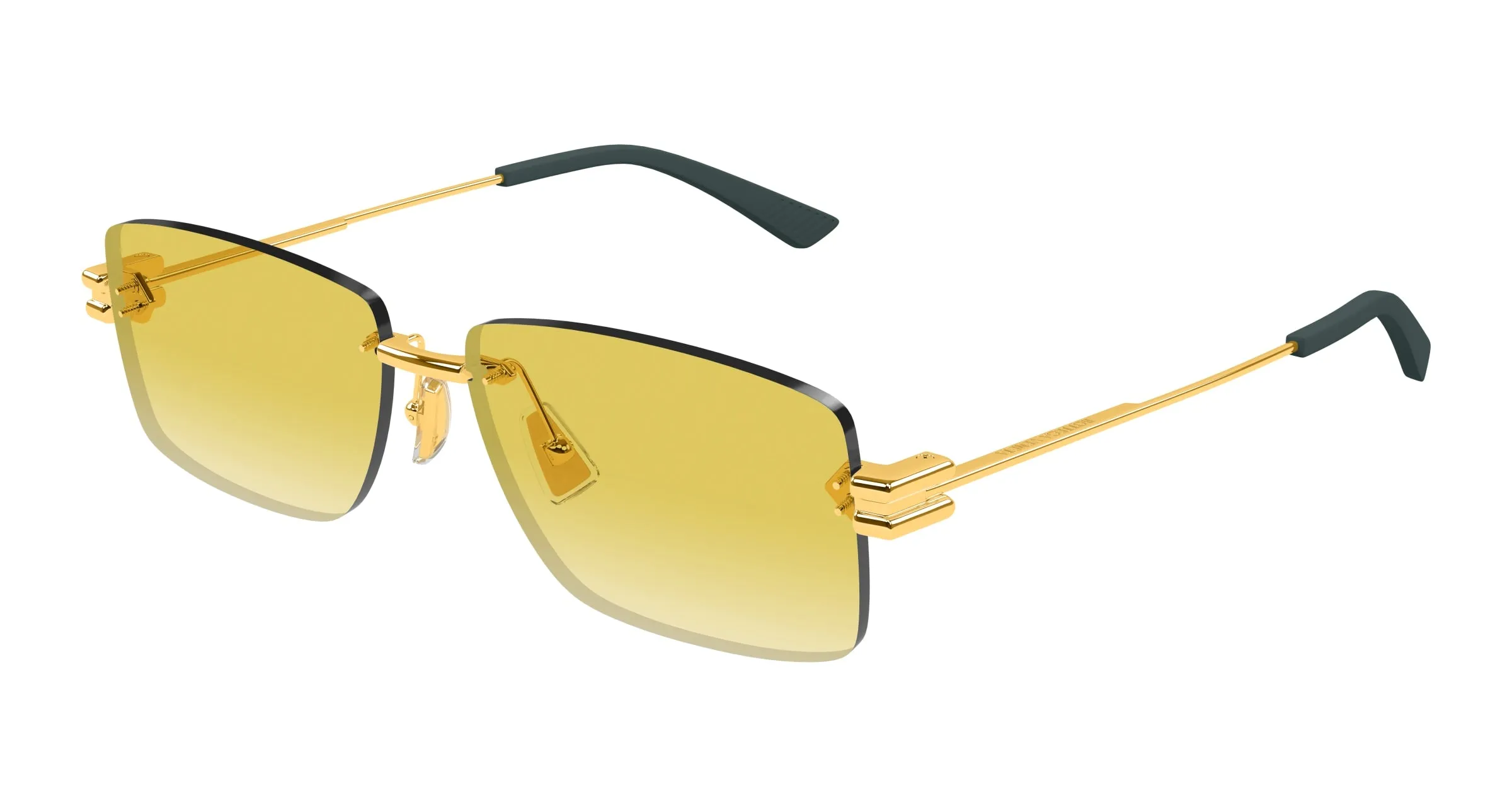 Bottega Veneta BV1126S 006 Occhiali da sole Metallo Oro Squadrata - immagine 1