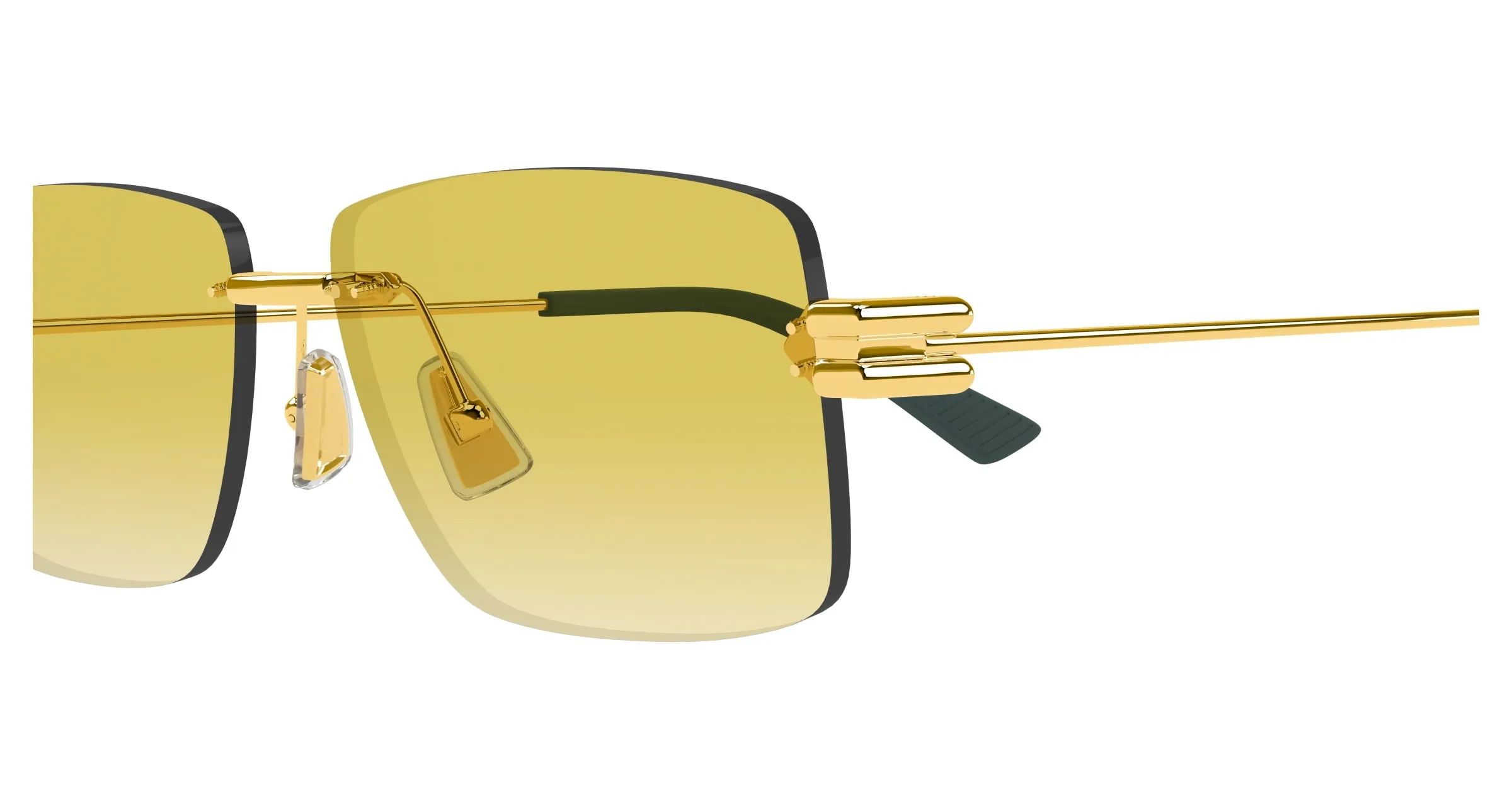 Bottega Veneta BV1126S 006 Occhiali da sole Metallo Oro Squadrata - immagine 3