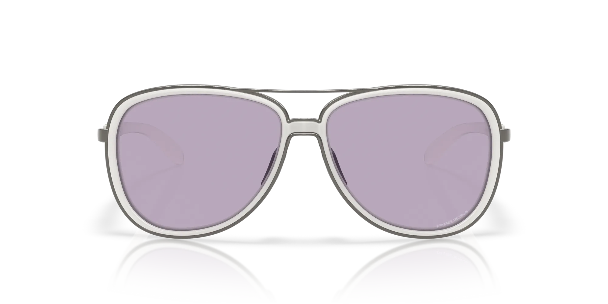 Oakley OO4129 SPLIT TIME 412929 Occhiali da sole Metallo Bianco Rotonda Normale - immagine 3