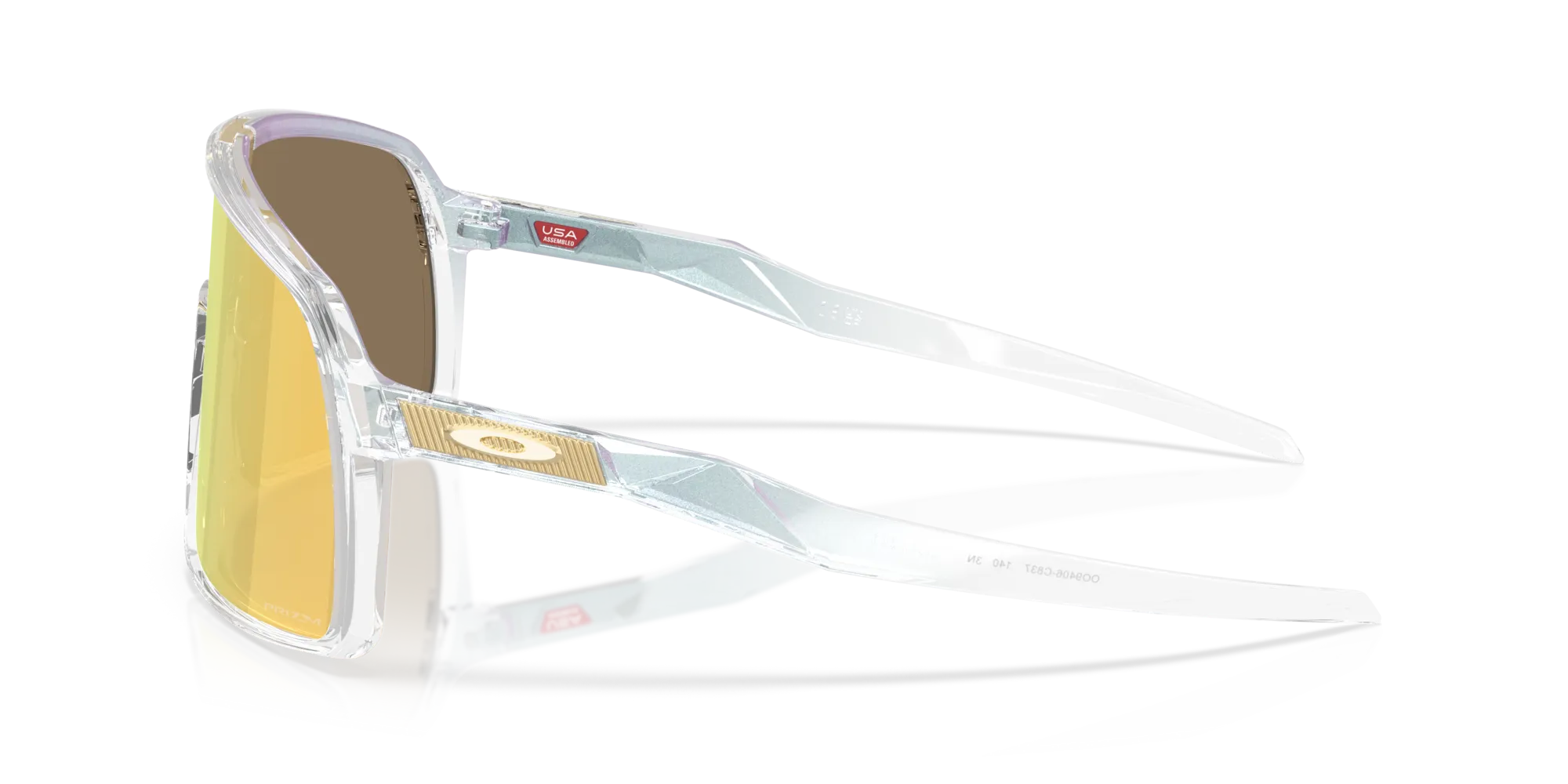 Oakley OO9406 SUTRO 9406C8 Occhiali da sole O_Matter Trasparente Oro Maschera Normale - immagine 4
