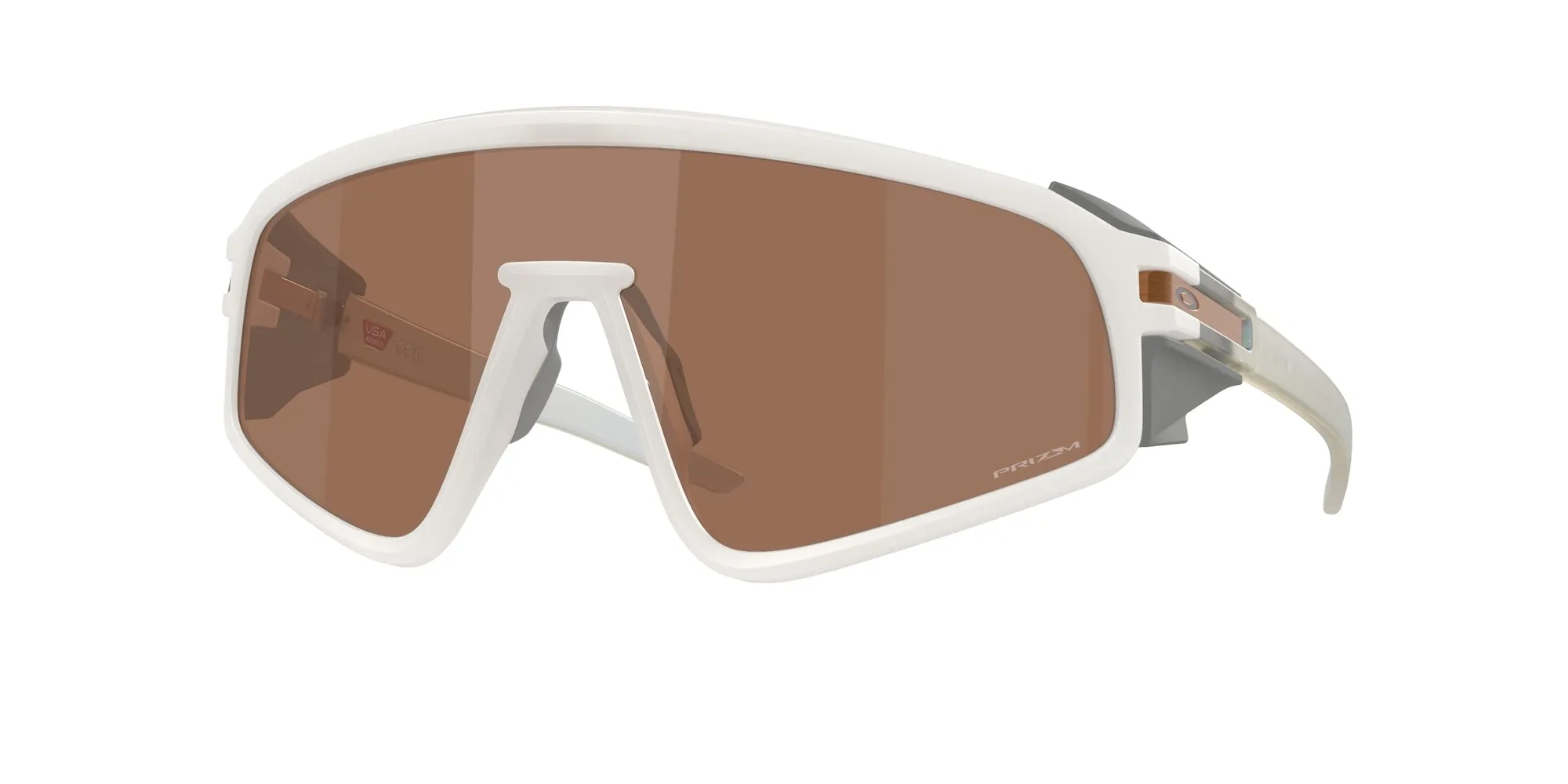 Oakley OO9404 LATCH PANEL 940421 Occhiali da sole O_Matter Bianco Marrone Maschera Normale - immagine 1