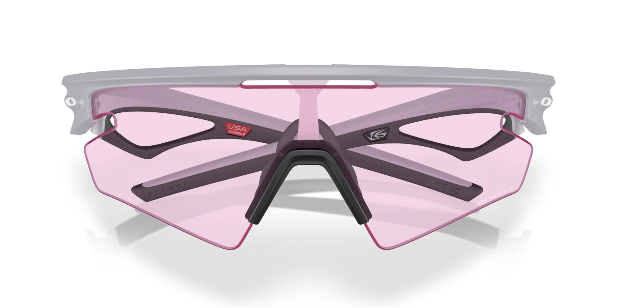 Oakley OO9499 SPHAERA SLASH 949907 Occhiali da sole O_Matter Grigio Rosa Squadrata Normale - immagine 2