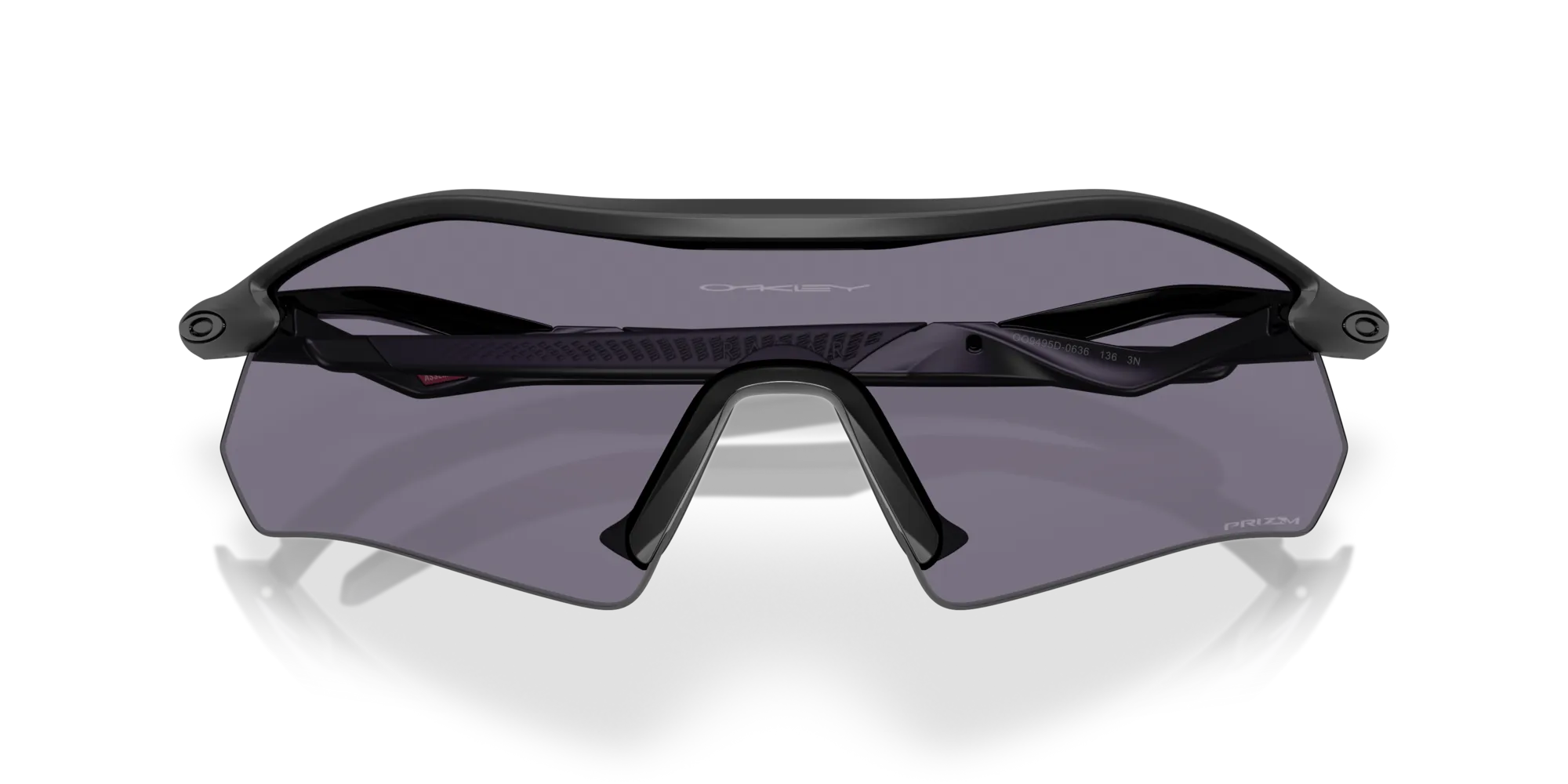 Oakley OO9495D RADAR PLATE 949506 Occhiali da sole O_Matter Nero Grigio Squadrata Normale - immagine 2