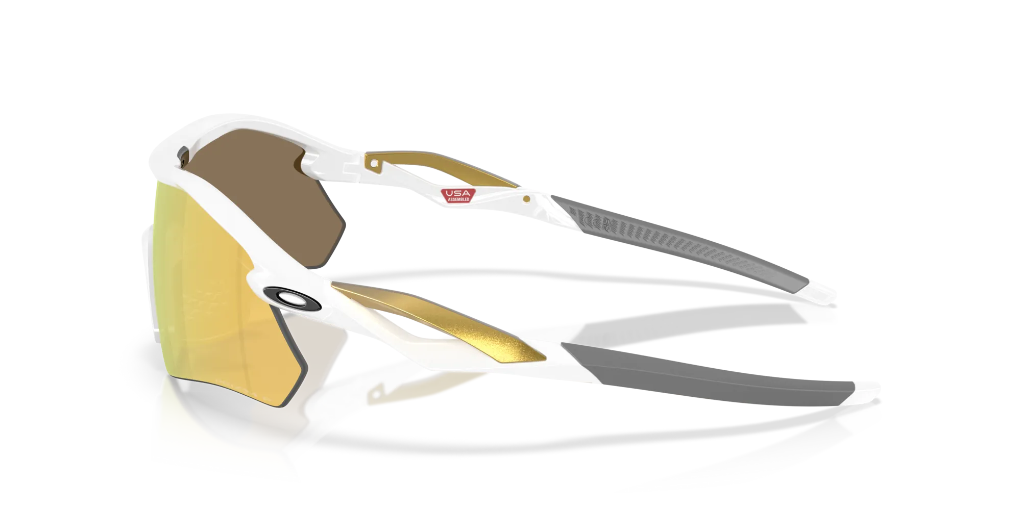 Oakley OO9495D RADAR PLATE 949505 Occhiali da sole O_Matter Bianco Oro Squadrata Polarizzata - immagine 4