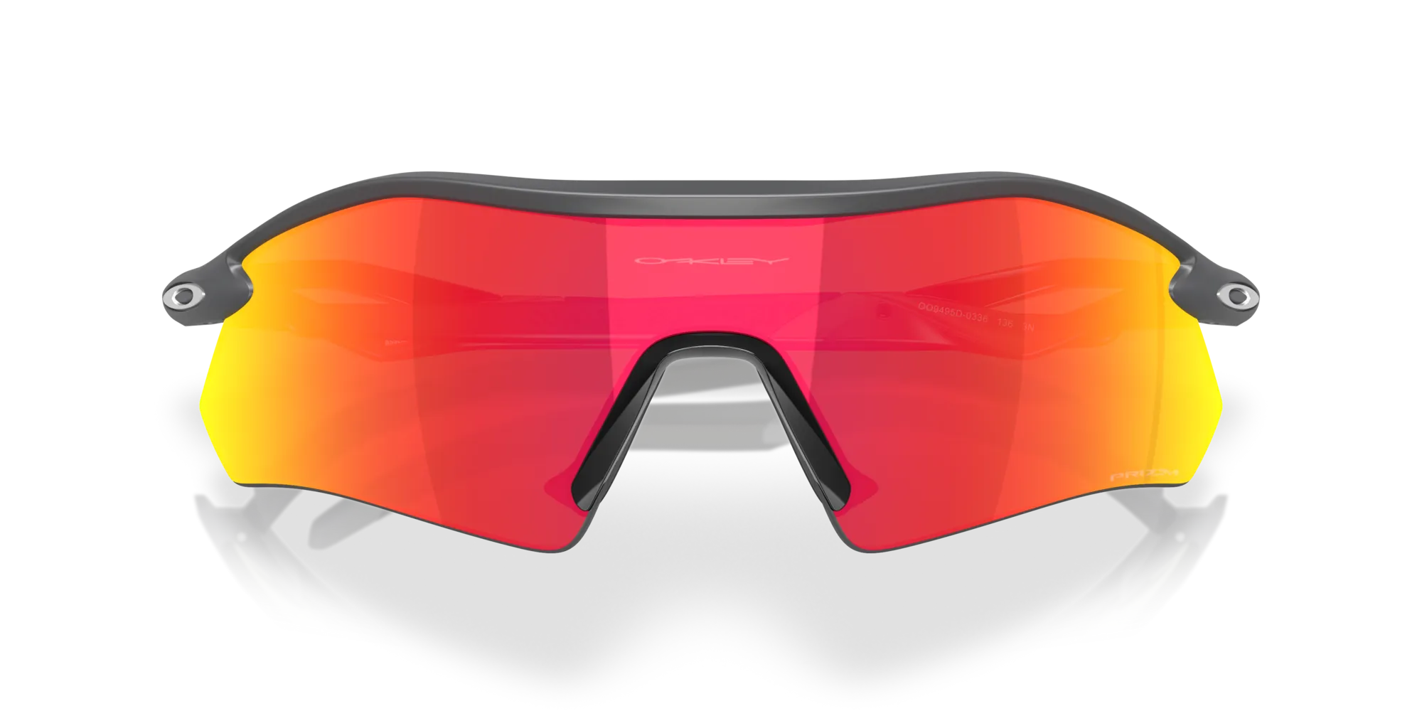 Oakley OO9495D RADAR PLATE 949503 Occhiali da sole O_Matter Grigio Rosso Squadrata Normale - immagine 2