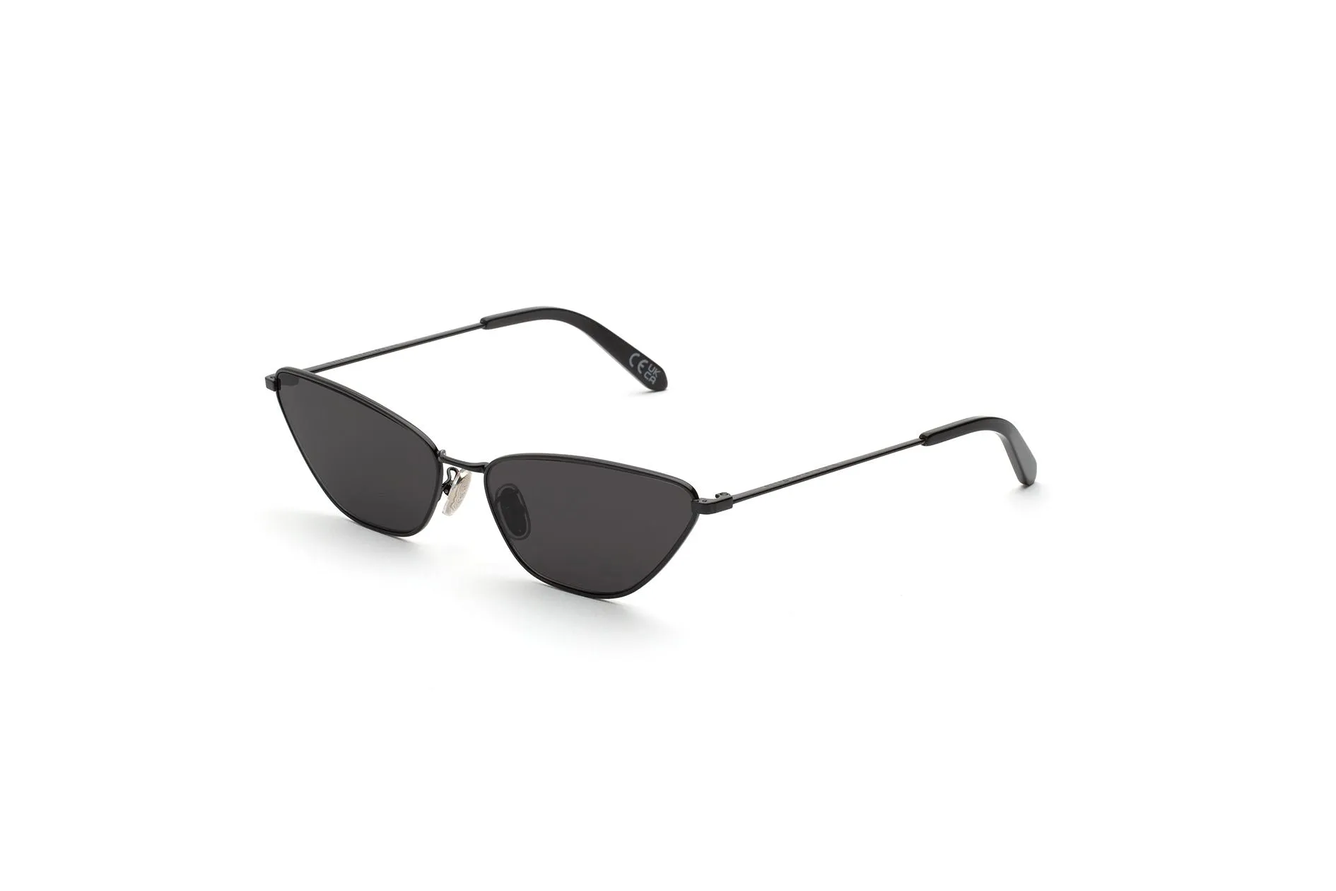 Retrosuperfuture UNJ SPILLO FIAMMATO Occhiali da sole Metallo Nero Nero Cat Eye Normale - immagine 1