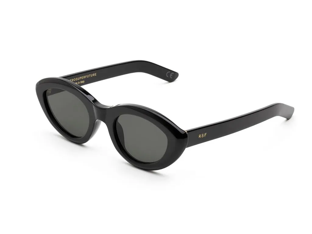 Retrosuperfuture W4A COCCA BLACK Occhiali da sole Acetato Nero Grigio Cat Eye - immagine 1