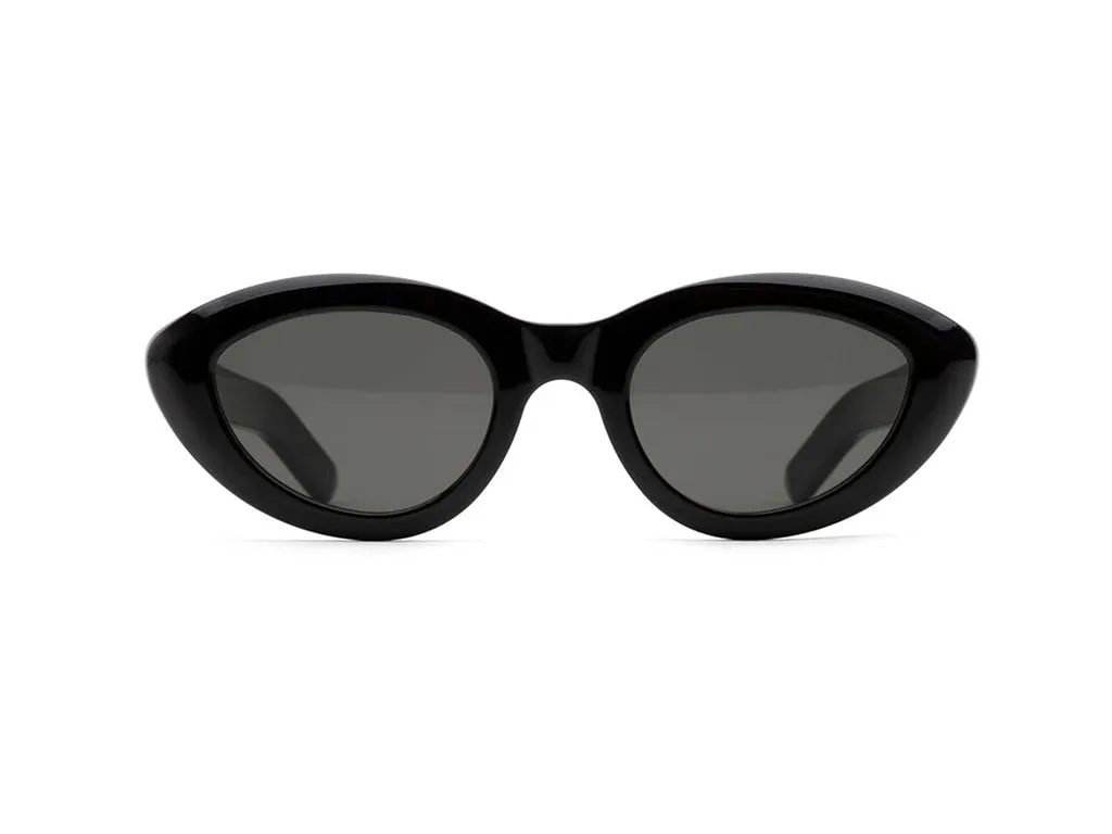 Retrosuperfuture W4A COCCA BLACK Occhiali da sole Acetato Nero Grigio Cat Eye - immagine 2