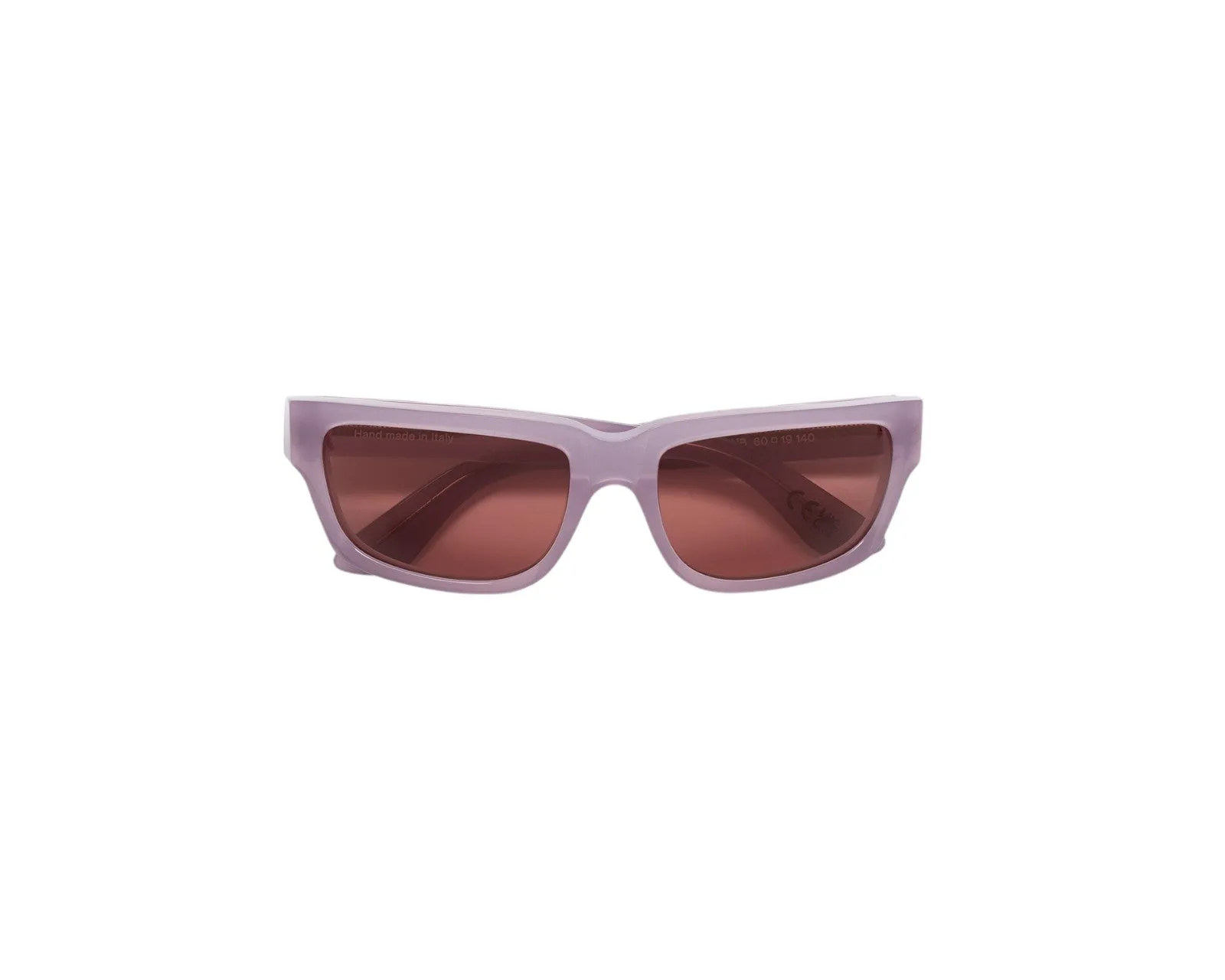 Retrosuperfuture NUB THELONIUS LIGHT PURPLE Occhiali da sole Acetato Porpora/Rosso Bordeaux Squadrata Normale - immagine 2
