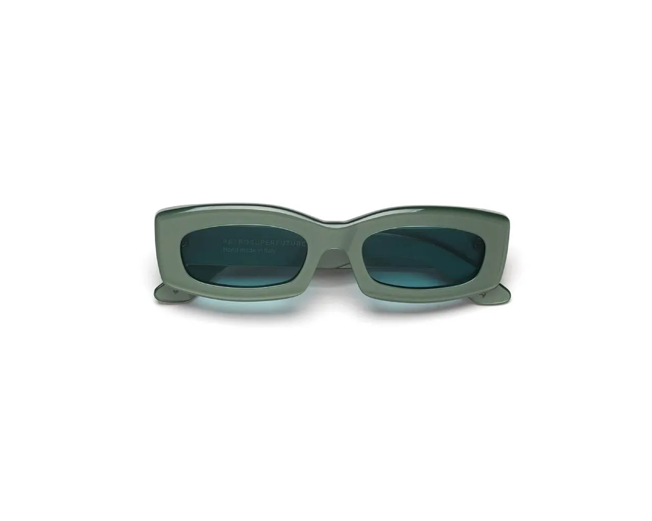 Retrosuperfuture MWA ZAGA METALLIC MINT Occhiali da sole Acetato Verde Verde Squadrata Normale - immagine 2