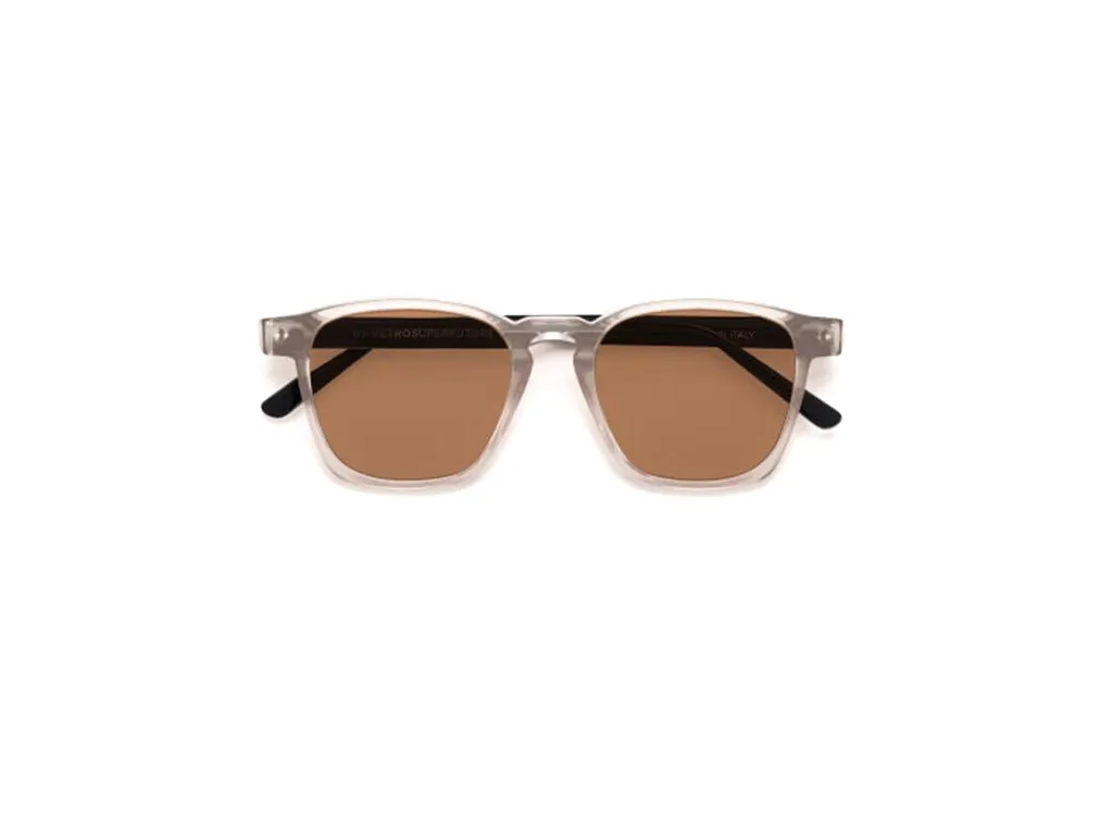Retrosuperfuture M4O UNICO STILO Occhiali da sole Acetato Grigio Marrone Squadrata Normale - immagine 2
