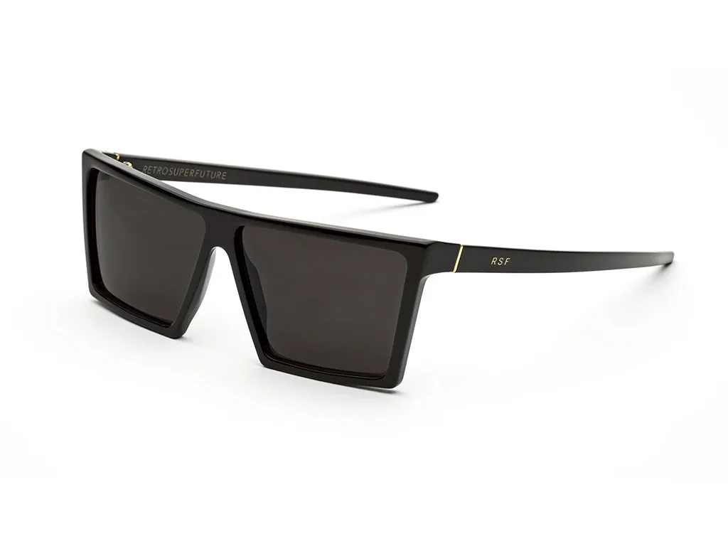 Retrosuperfuture L2X W BLACK Occhiali da sole Acetato Nero Nero Squadrata Normale - immagine 1