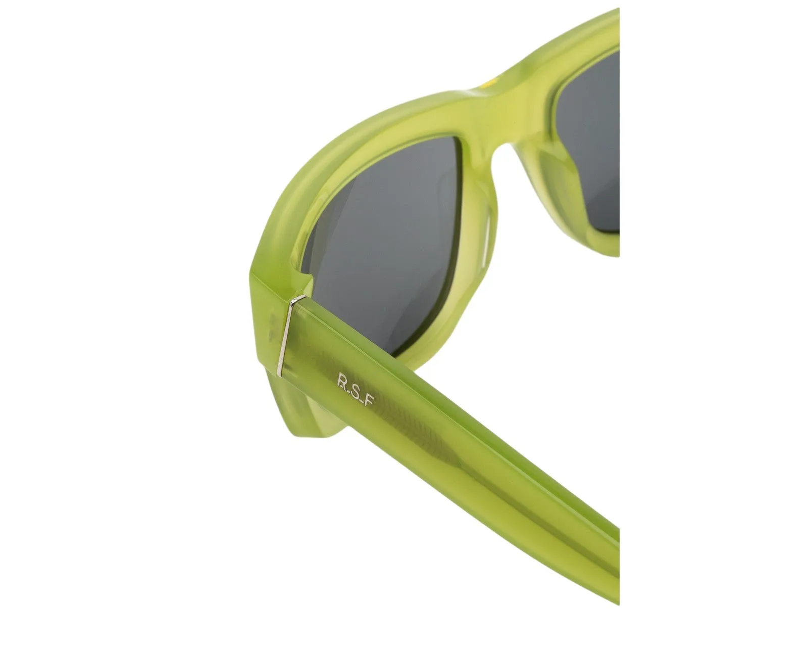 Retrosuperfuture 9LA THELONIUS LIME Occhiali da sole Acetato Verde Nero Squadrata Normale - immagine 3