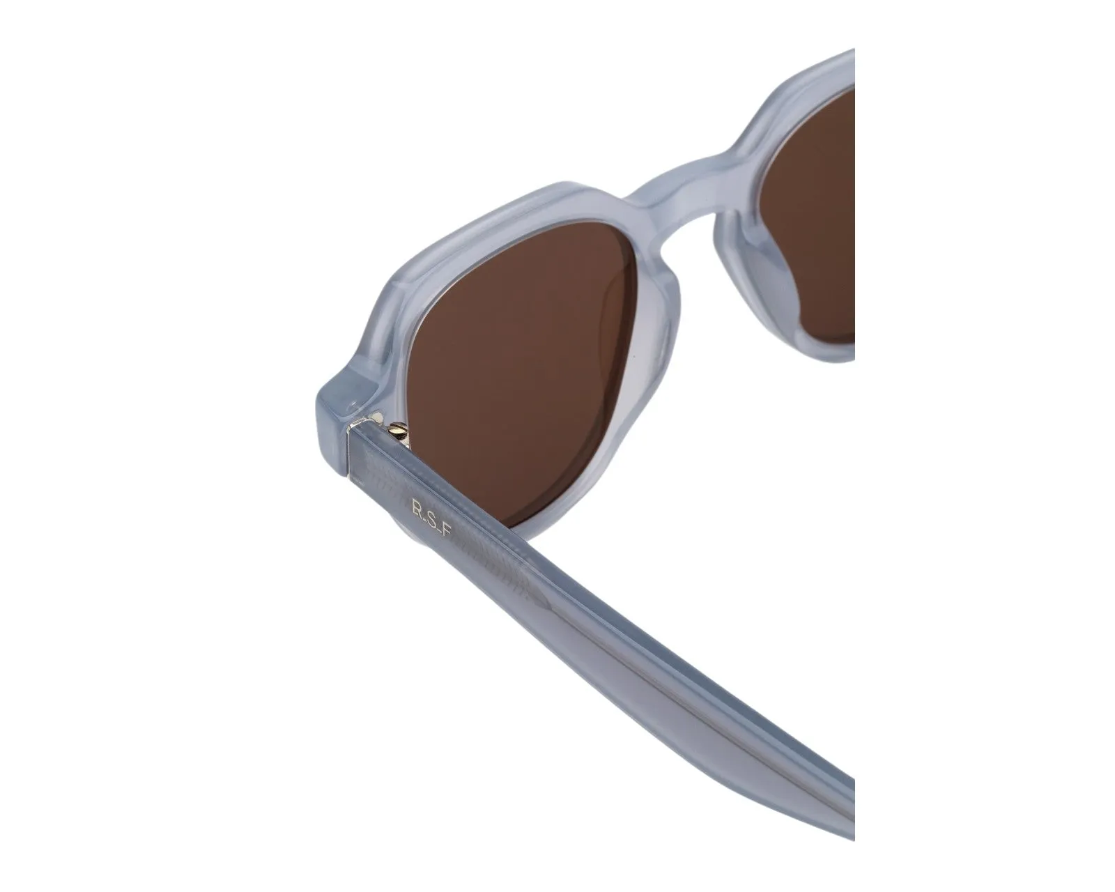 Retrosuperfuture G3G VOCE LIGHT BLUE Occhiali da sole Acetato Blu Marrone Squadrata Normale - immagine 3