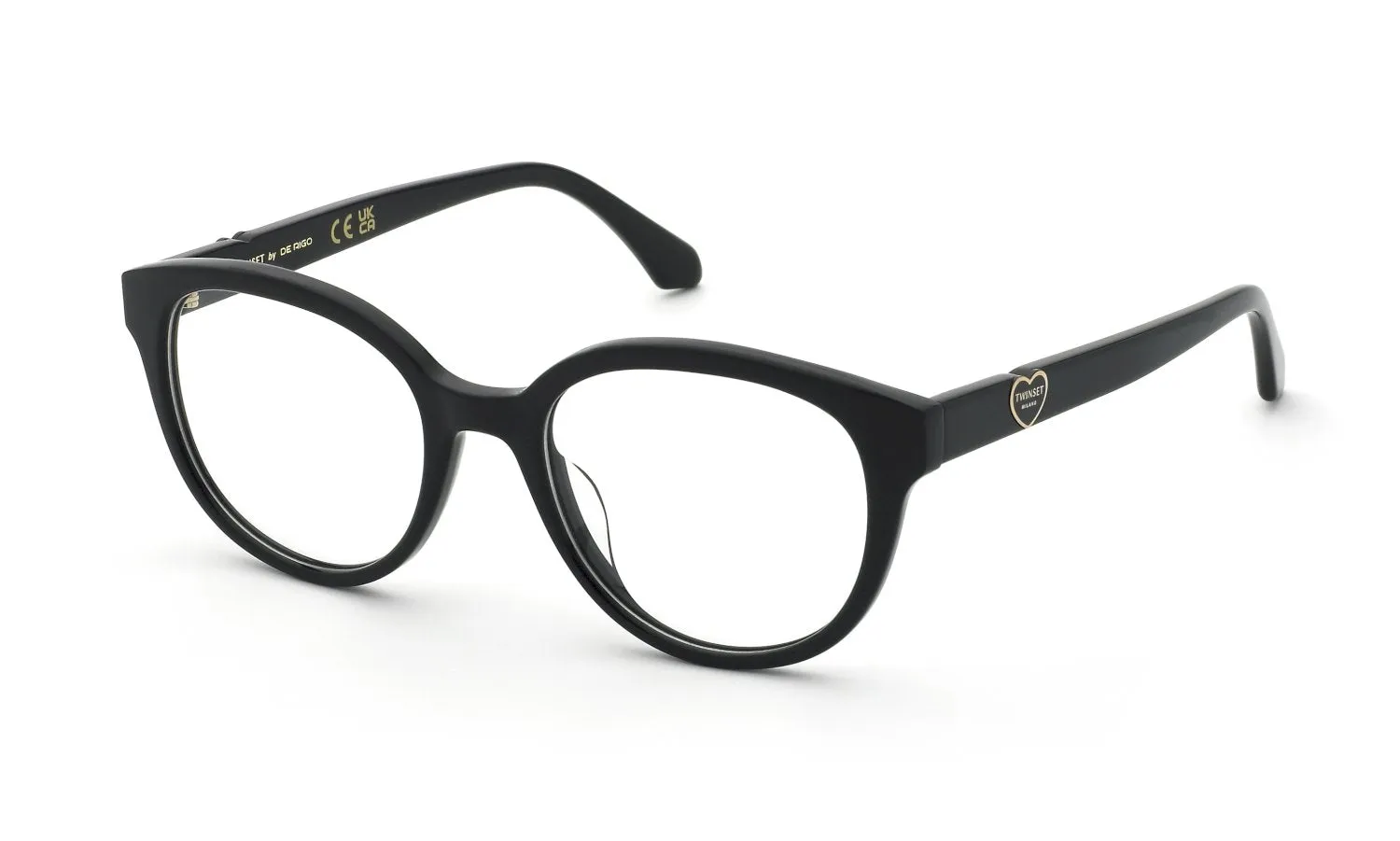 Twinset VTW091 700 Montature da vista Acetato Nero Squadrata - immagine 1