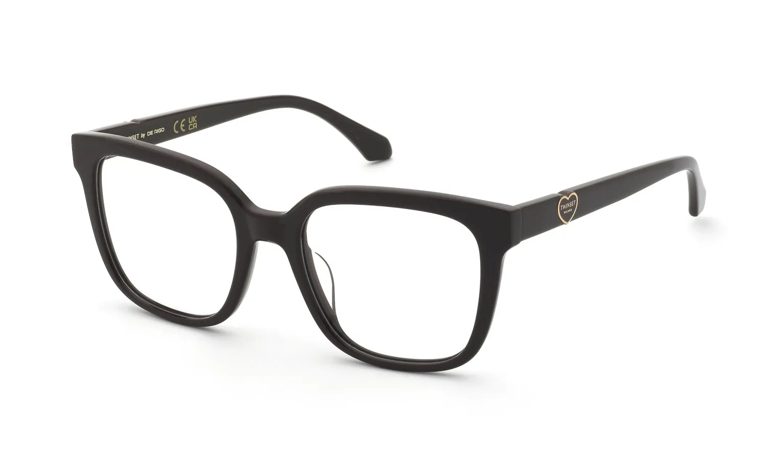 Twinset VTW090 06YW Montature da vista Acetato Marrone Squadrata - immagine 1