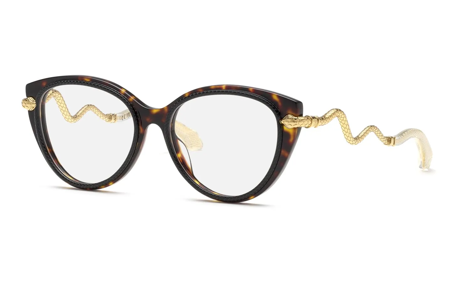 Roberto Cavalli VRC105 9RAY Montature da vista Acetato Nero Farfalla - immagine 1