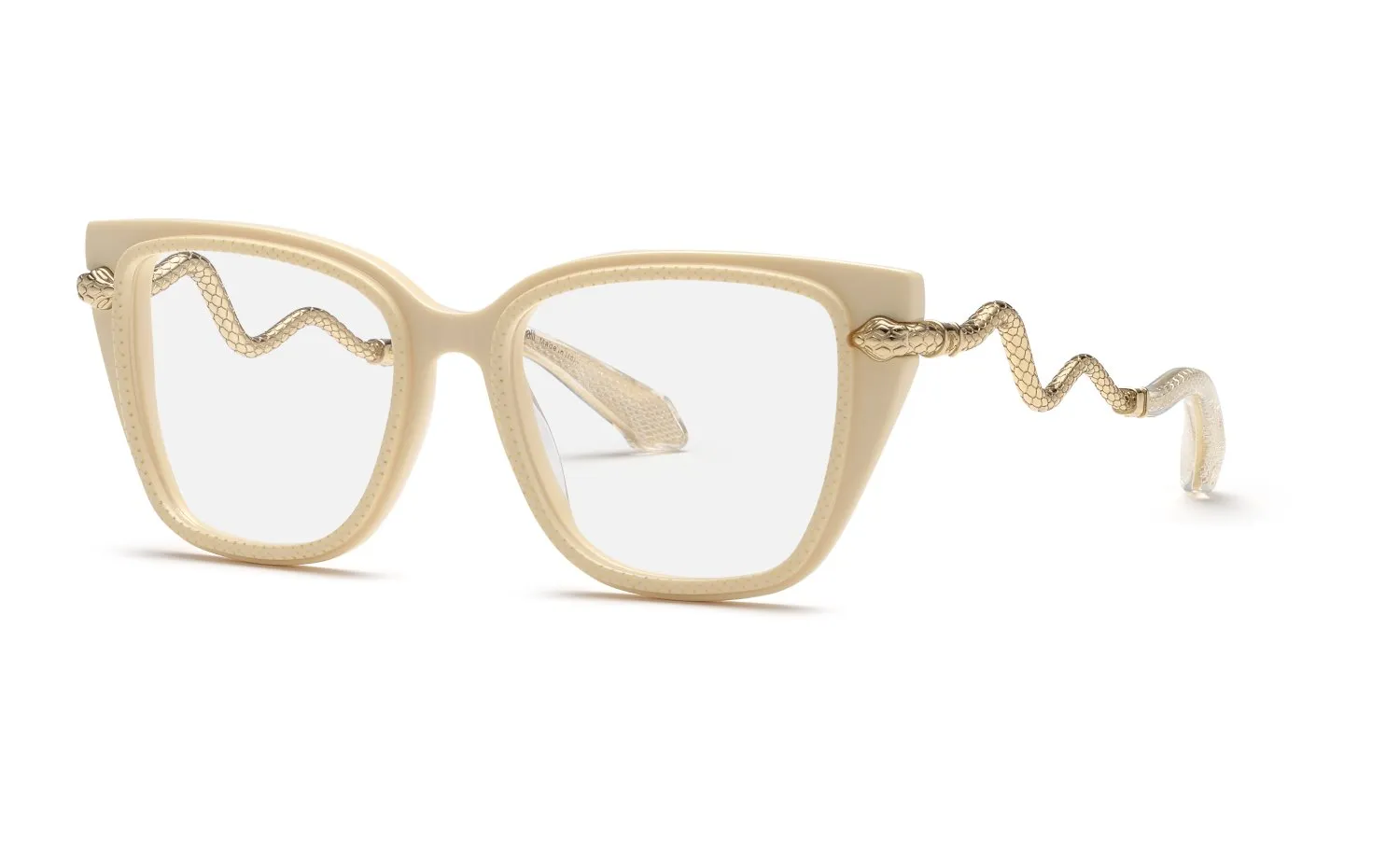 Roberto Cavalli VRC104 09X7 Montature da vista Acetato Avorio Farfalla - immagine 1
