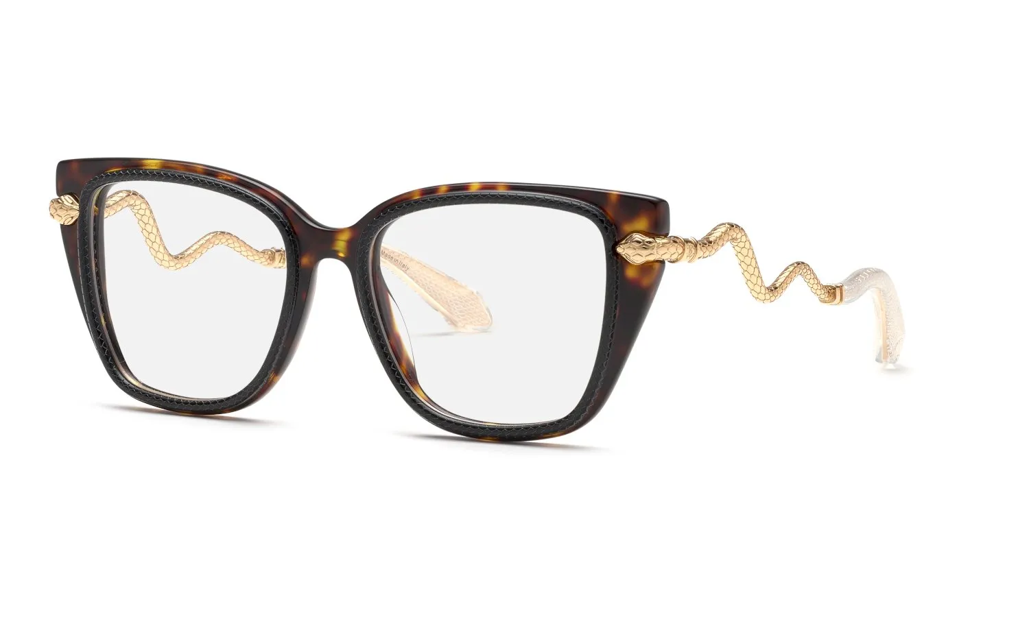 Roberto Cavalli VRC104 09RA Montature da vista Acetato Nero Farfalla - immagine 1