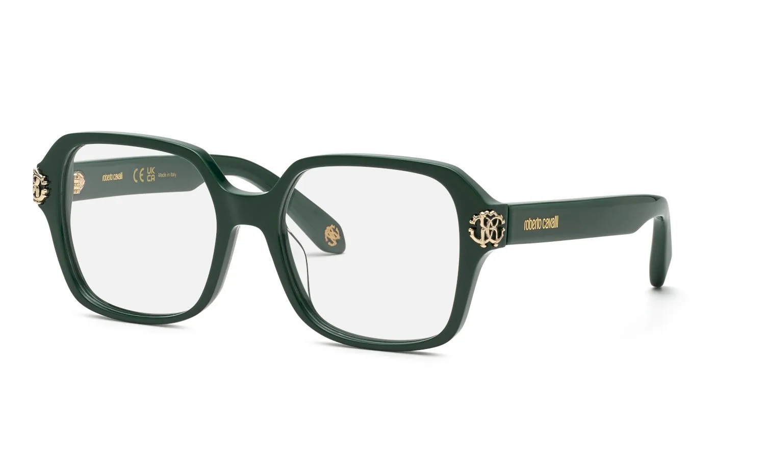 Roberto Cavalli VRC074M 0D80 Montature da vista Acetato Verde Squadrata - immagine 1