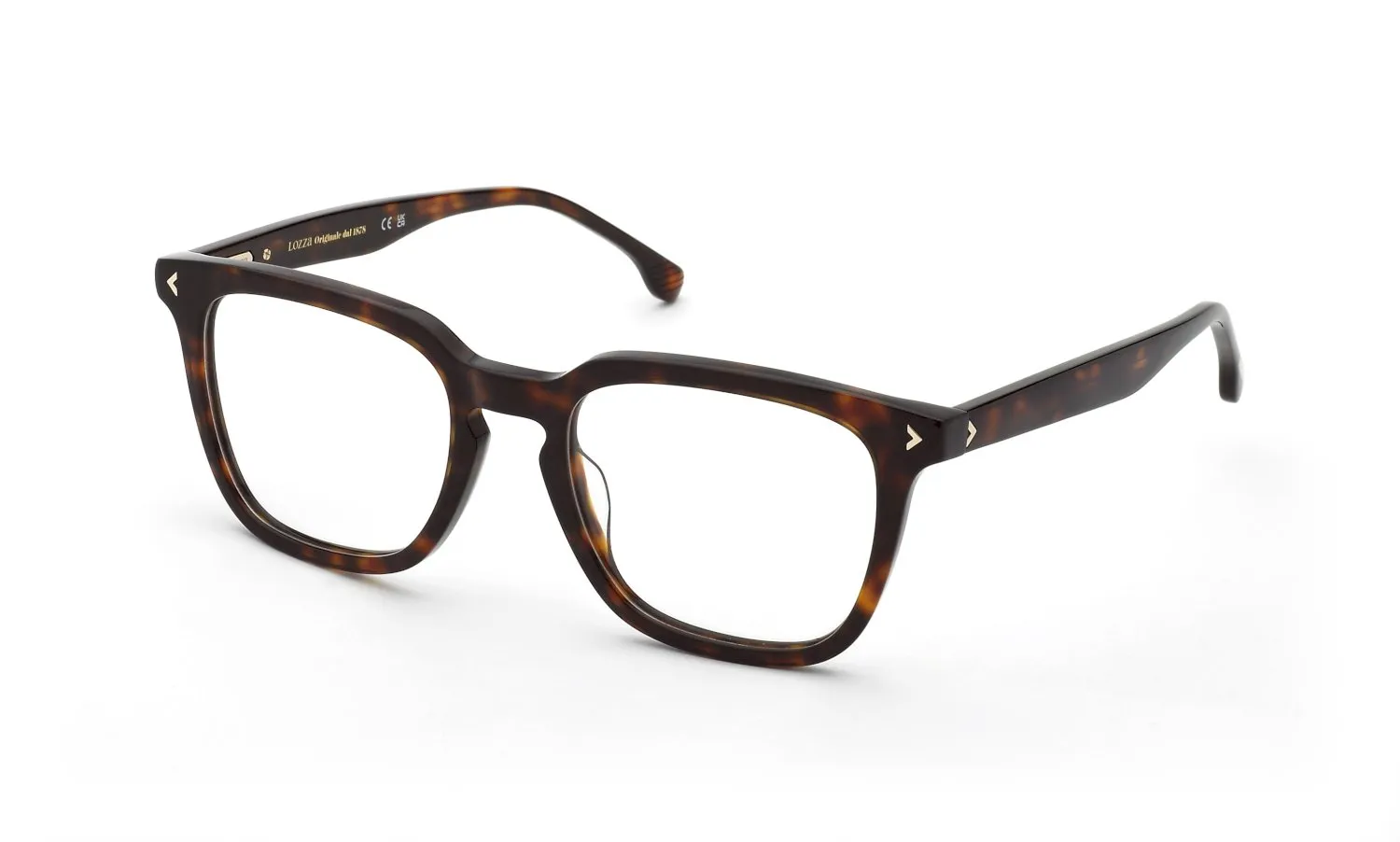Lozza VL4370 AREZZO 1 714 Montature da vista Acetato Havana Squadrata - immagine 1