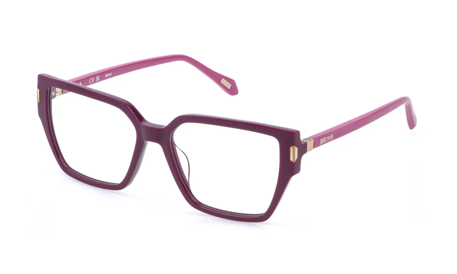 Just Cavalli VJC127 09MA Montature da vista Acetato Viola Squadrata - immagine 1