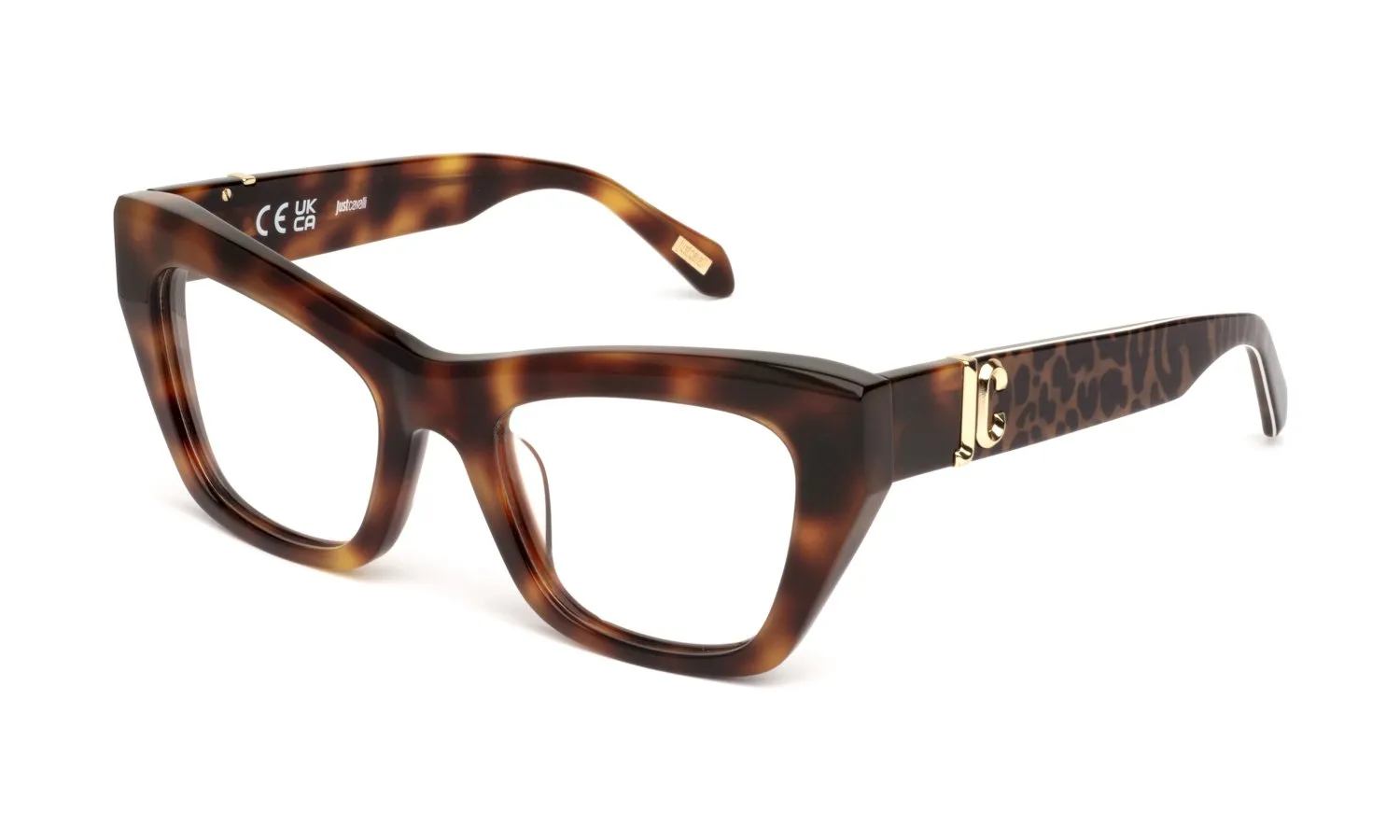 Just Cavalli VJC116 752 Montature da vista Acetato Havana Farfalla - immagine 1