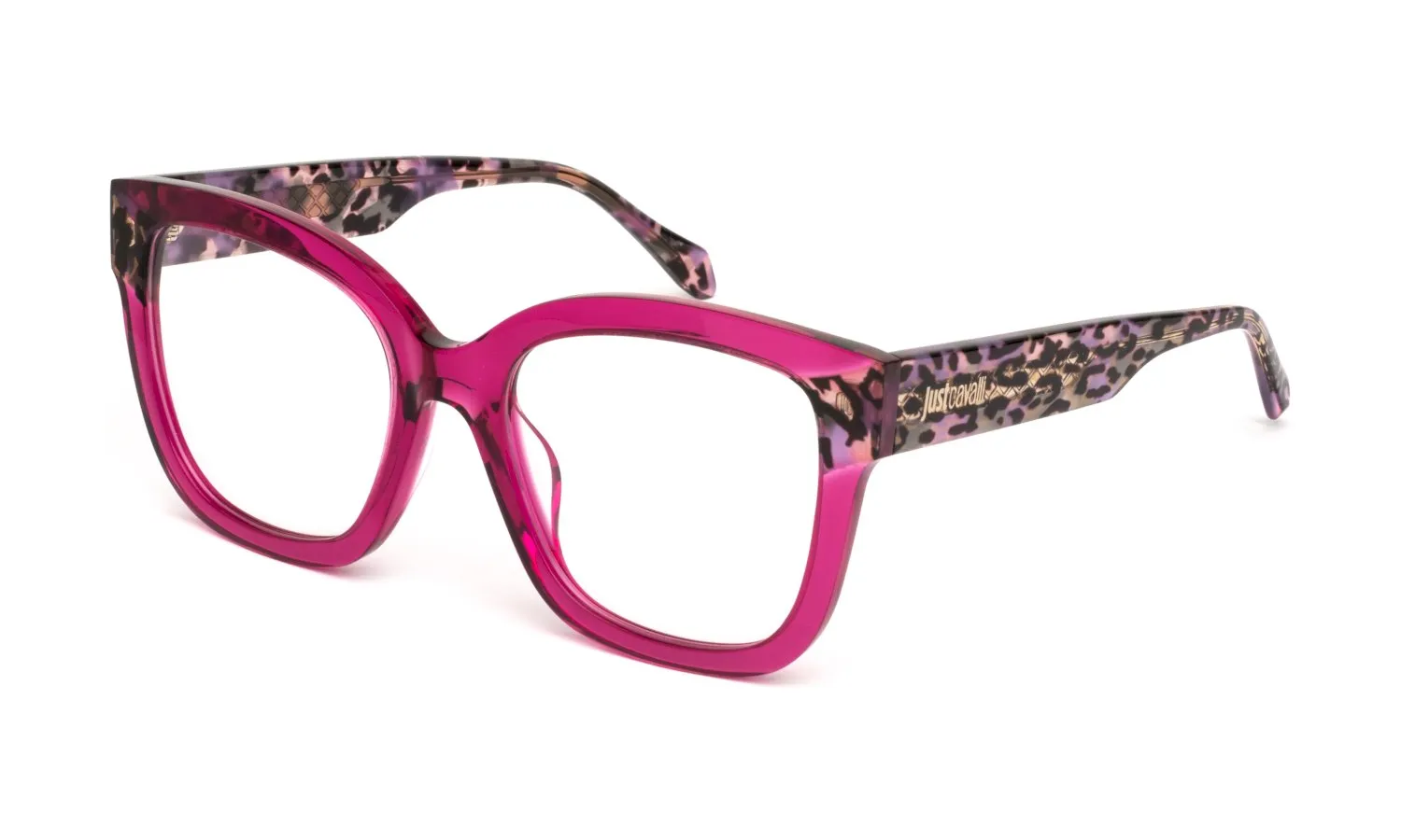 Just Cavalli VJC115V 01BV Montature da vista Acetato Viola Farfalla - immagine 1